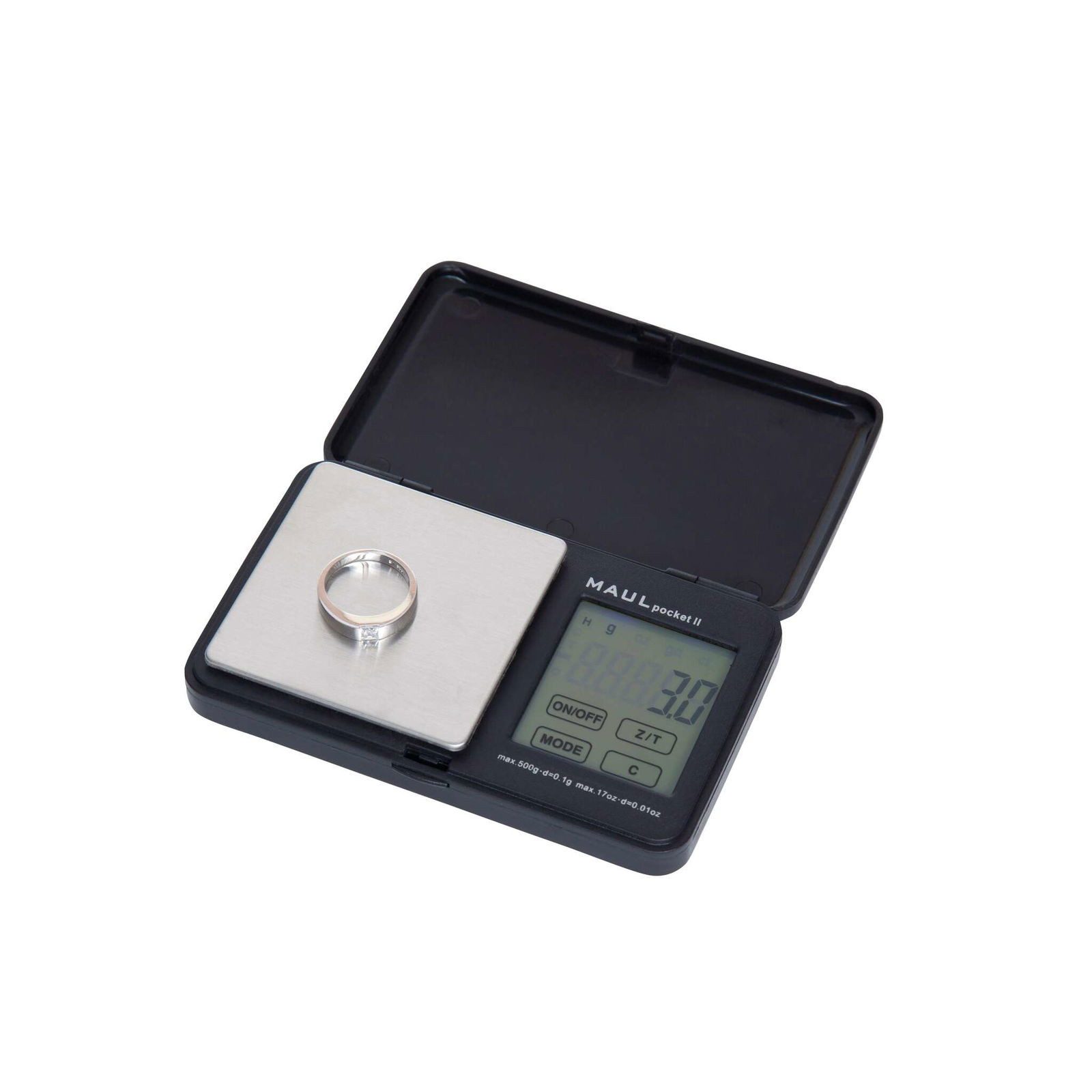 MAUL Taschenwaage Taschenwaage MAULpocket II, LCD Display, Selbstkalibrierung, Auto-Abschaltung