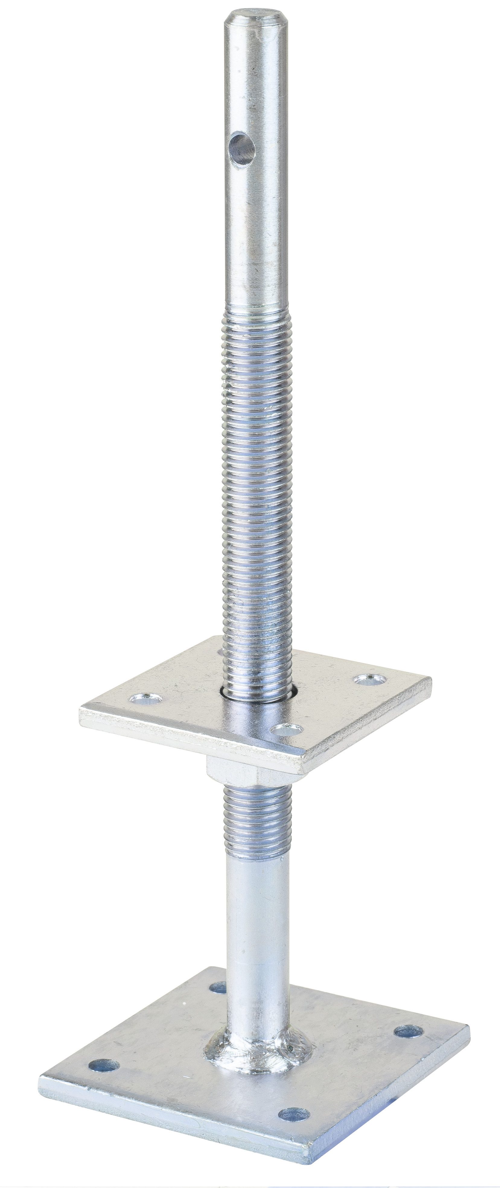 Alberts Pfostenträger, zum Aufschrauben, höhenverstellbar 100-230 mm, 80x80 mm