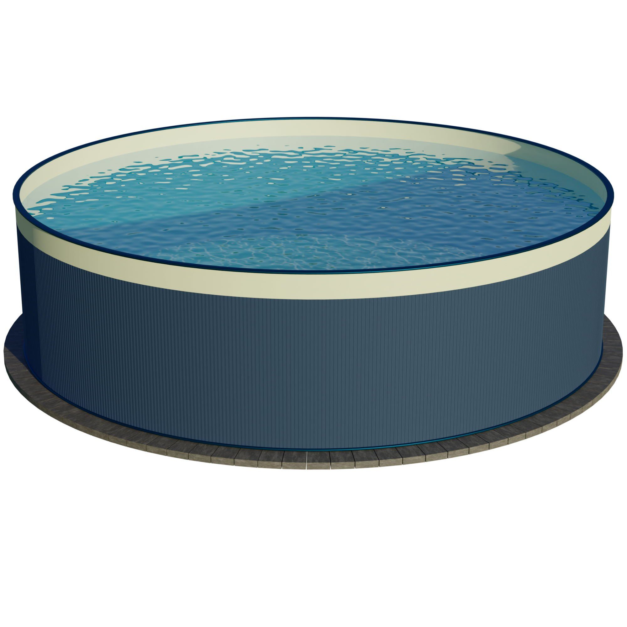 Waterman Rundpool Stahlwandpool rund Größe wählbar, 90 cm tief, Stah (Einze günstig online kaufen