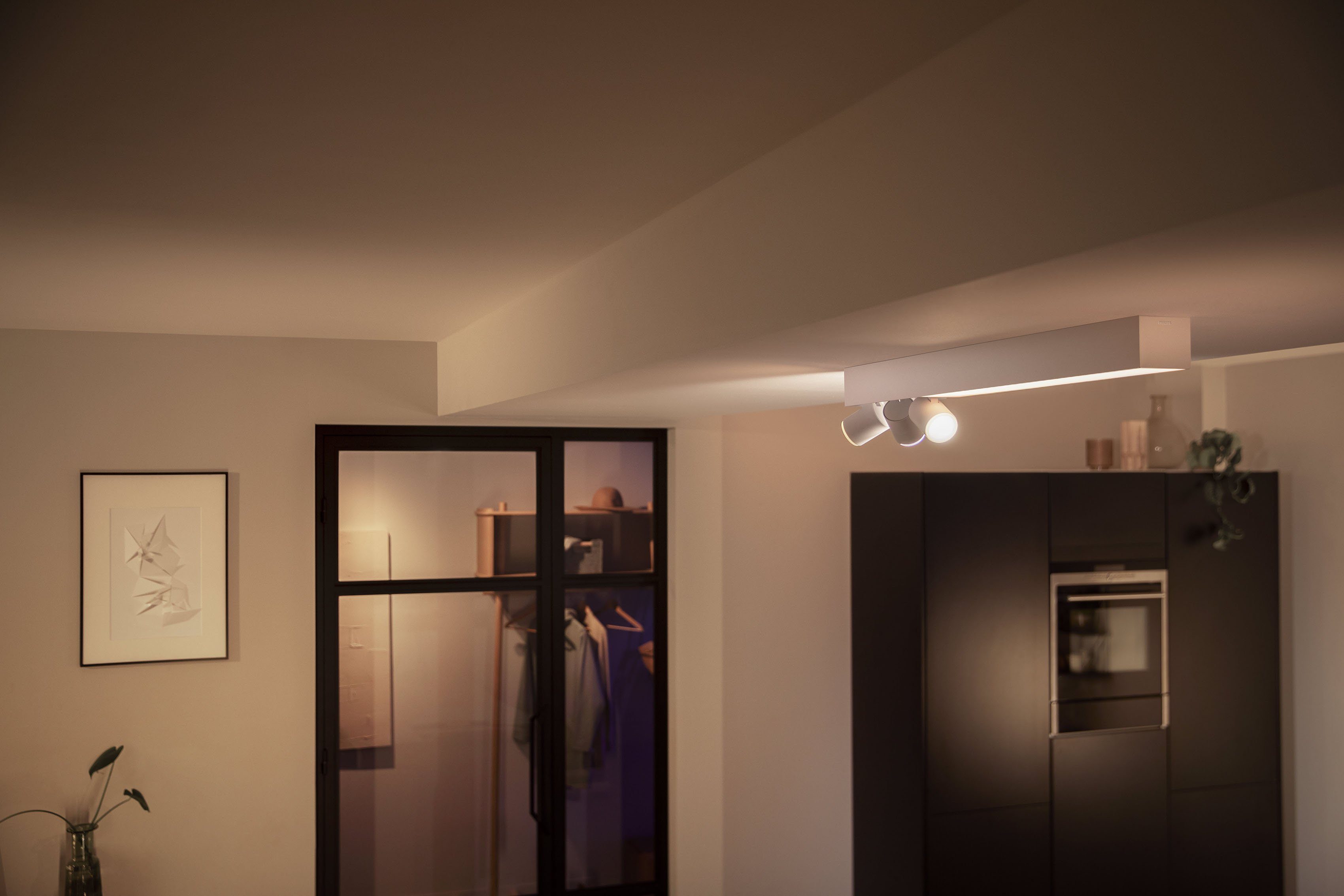 anpassbar Farbwechsler, mit LED wechselbar, Hue Centris, Individ. LED der Philips Deckenspot Lampeneinstellungen App, Lampen einzeln Hue
