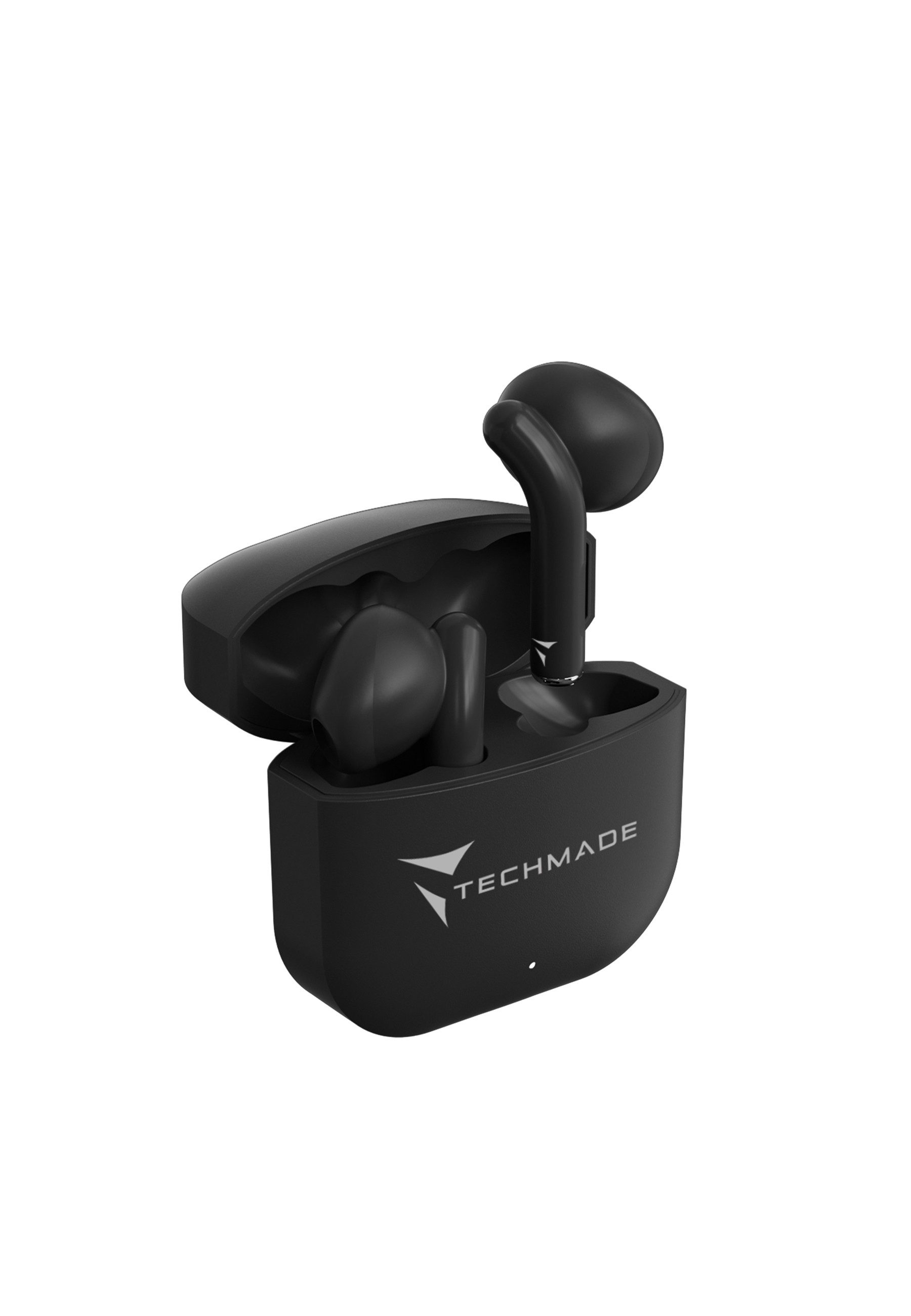 Techmade Techmade Earbuds XM201 Black wireless In-Ear-Kopfhörer (Noise-Cancelling)