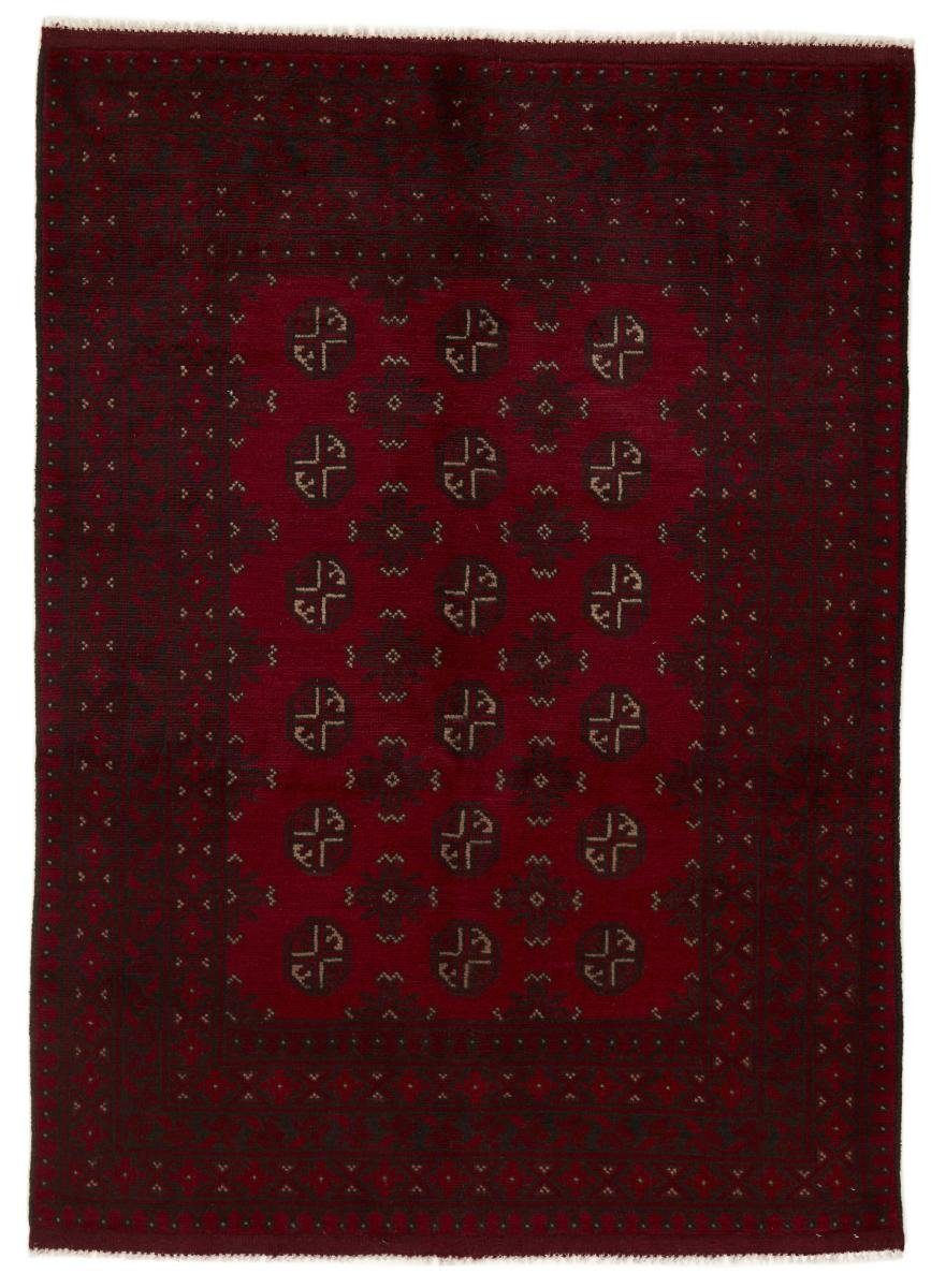Orientteppich Afghan Akhche Handgeknüpfter 147x200 mm Höhe: Trading, Orientteppich, 6 rechteckig, Nain