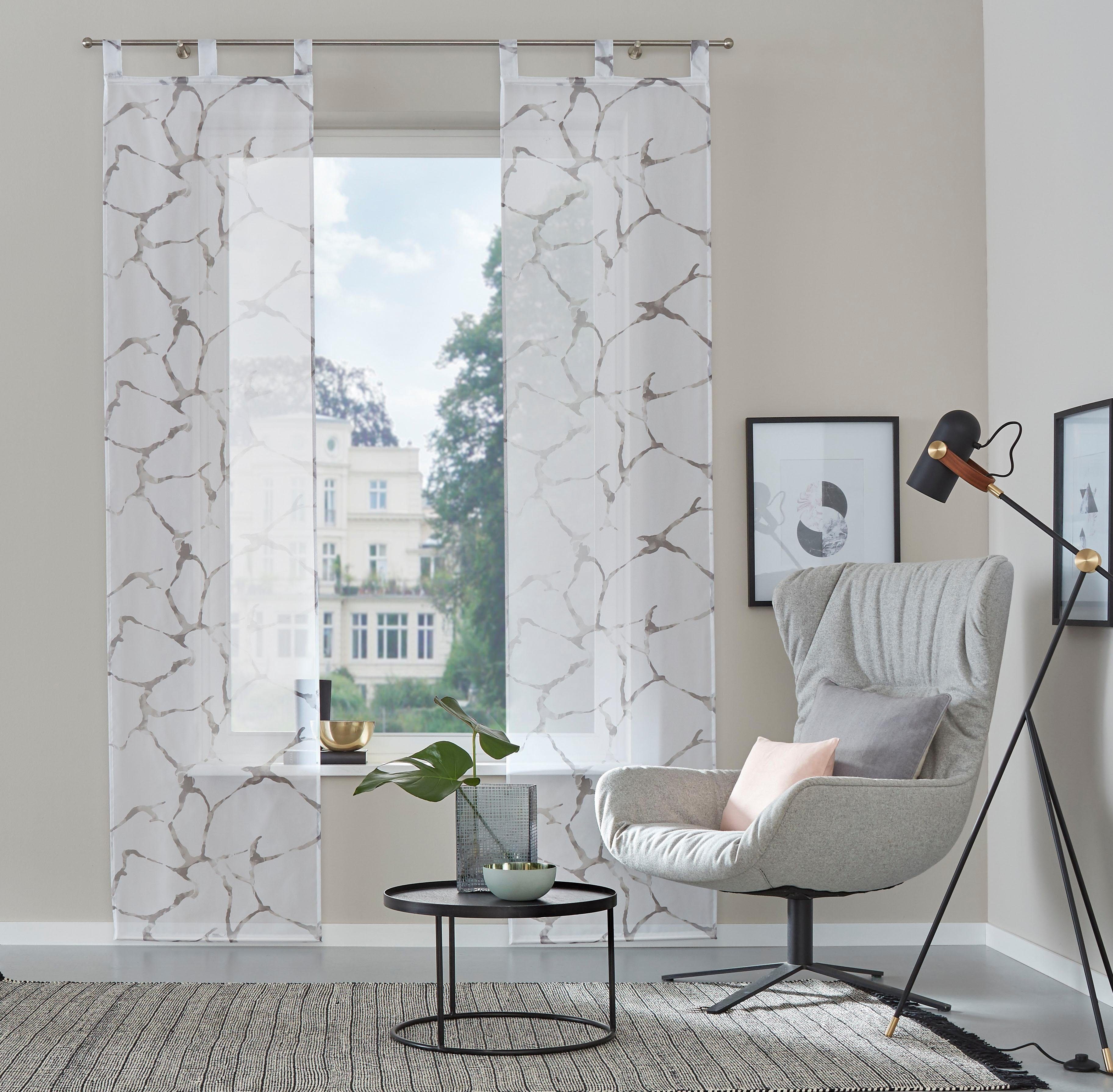 my home Schiebegardine Fulda (2 St), Schlaufen, transparent, Voile, Inkl. B günstig online kaufen