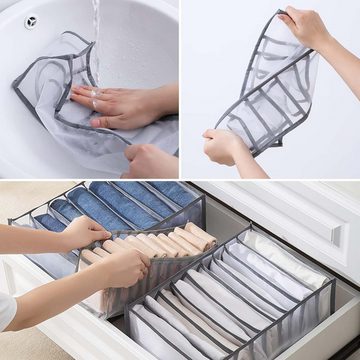 Coonoor Aufbewahrungsdose 5 Stück Schrank Organizer Kleiderschrank mit 7/9 Fächern für Hosen (5 St)