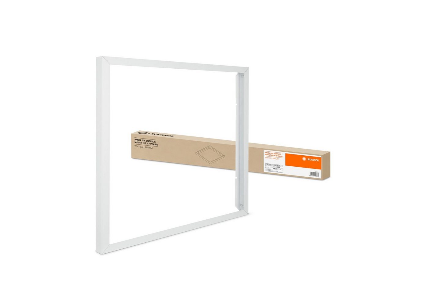 Thumbnail - Ledvance Einbaurahmen SURFACE MOUNT KIT VALUE, Zubehör für EAN: 4099854017469, PANEL COMPACT 625, Einfache Montage dank ...