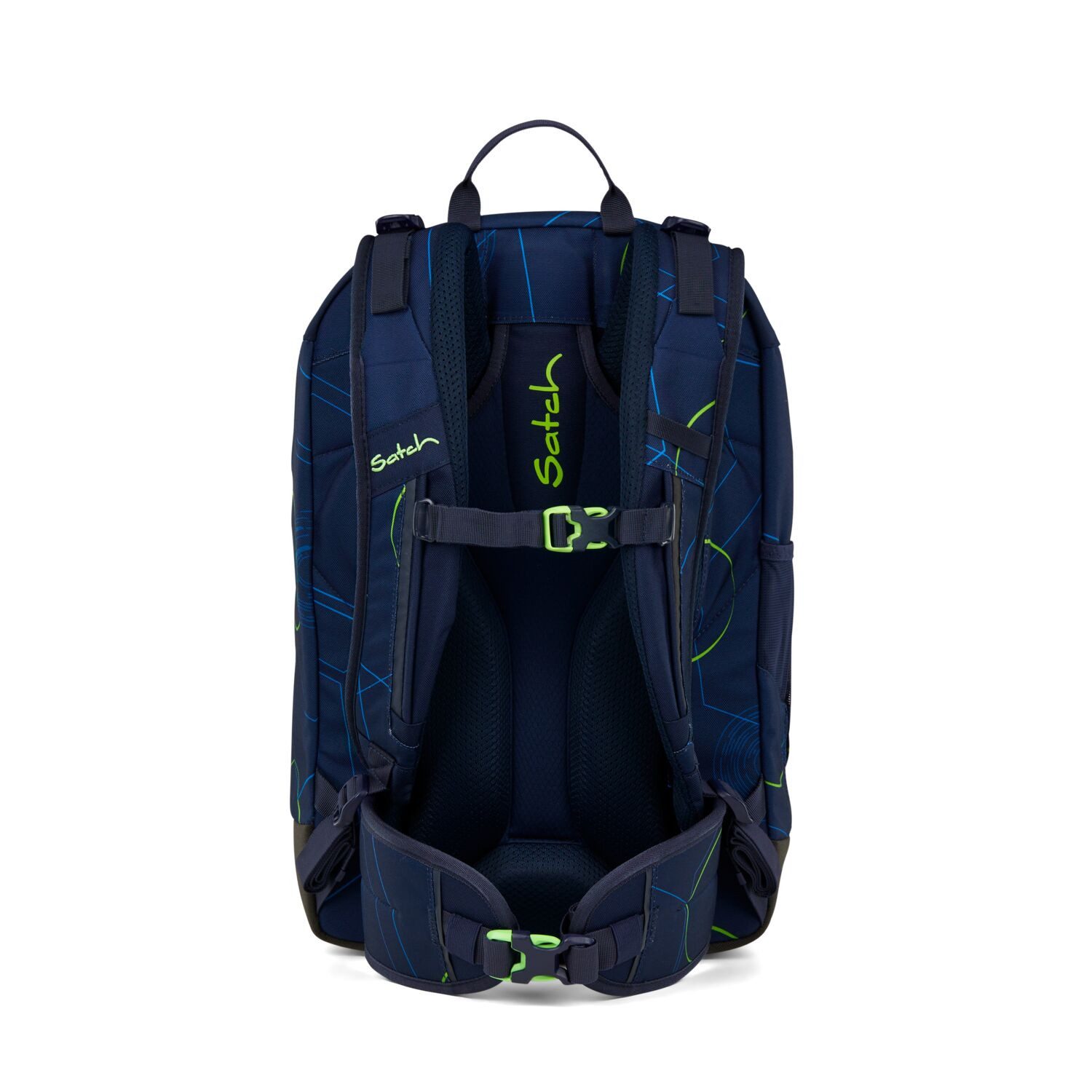 Satch Schulranzen Schulrucksack-Set AIR Blue Tech 3-teilig (3-teilig), Schulranzen, ergonomisch, Laptop-Fach, Your-Size-System – Bild 5 von 5