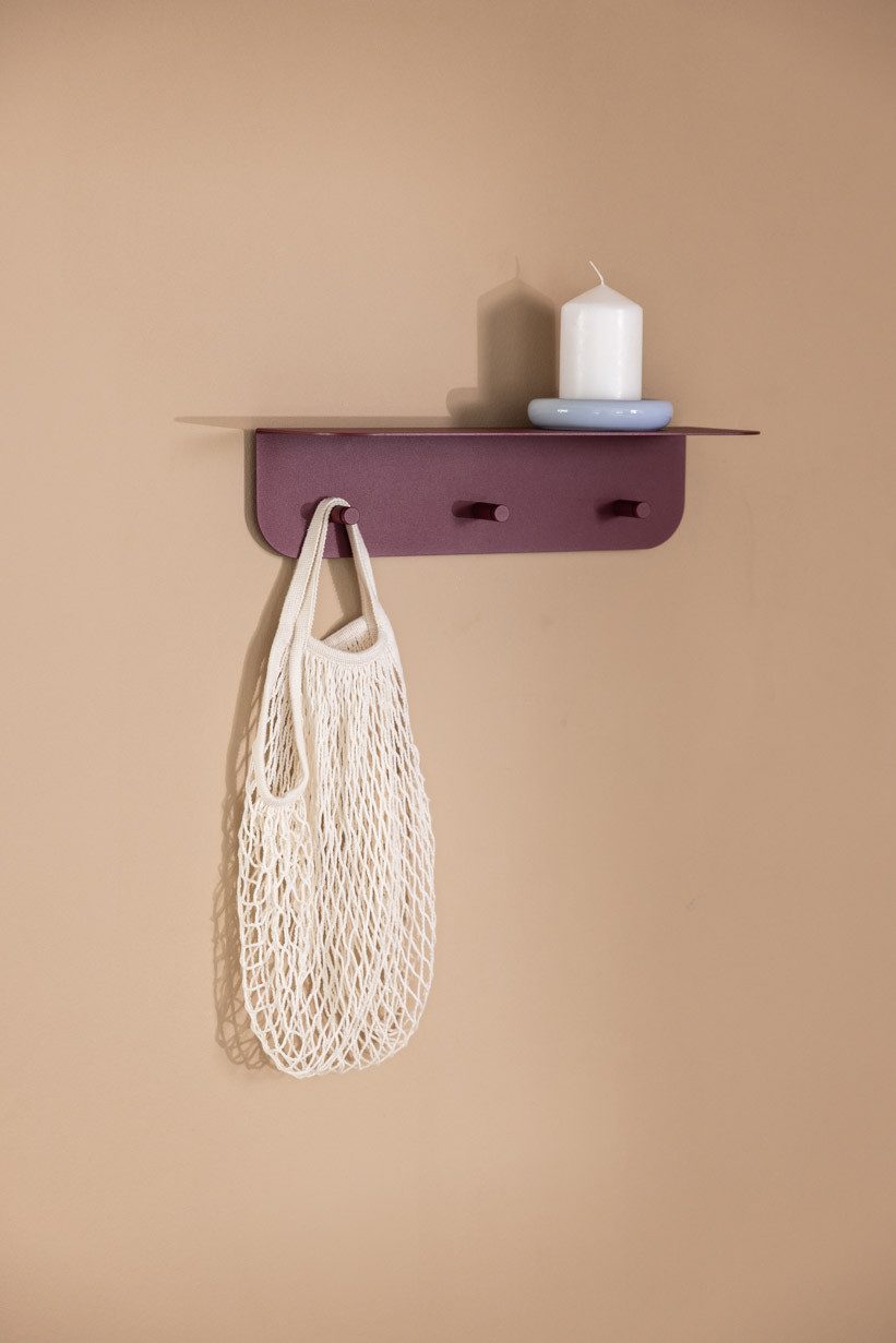 Metallbude Wandgarderobe MALOU, verschiedene Größen, ideal für Flur, Kinderzimmer