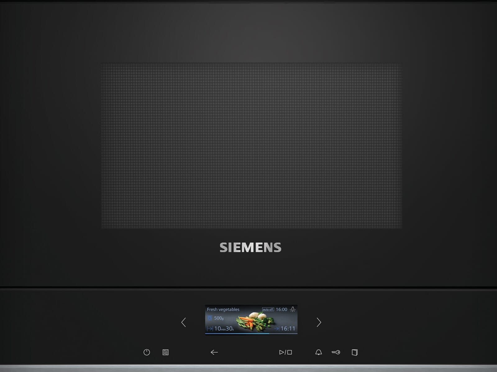 SIEMENS Einbau-Mikrowelle, Mikrowelle, Einfache Handhabung in schickem Design