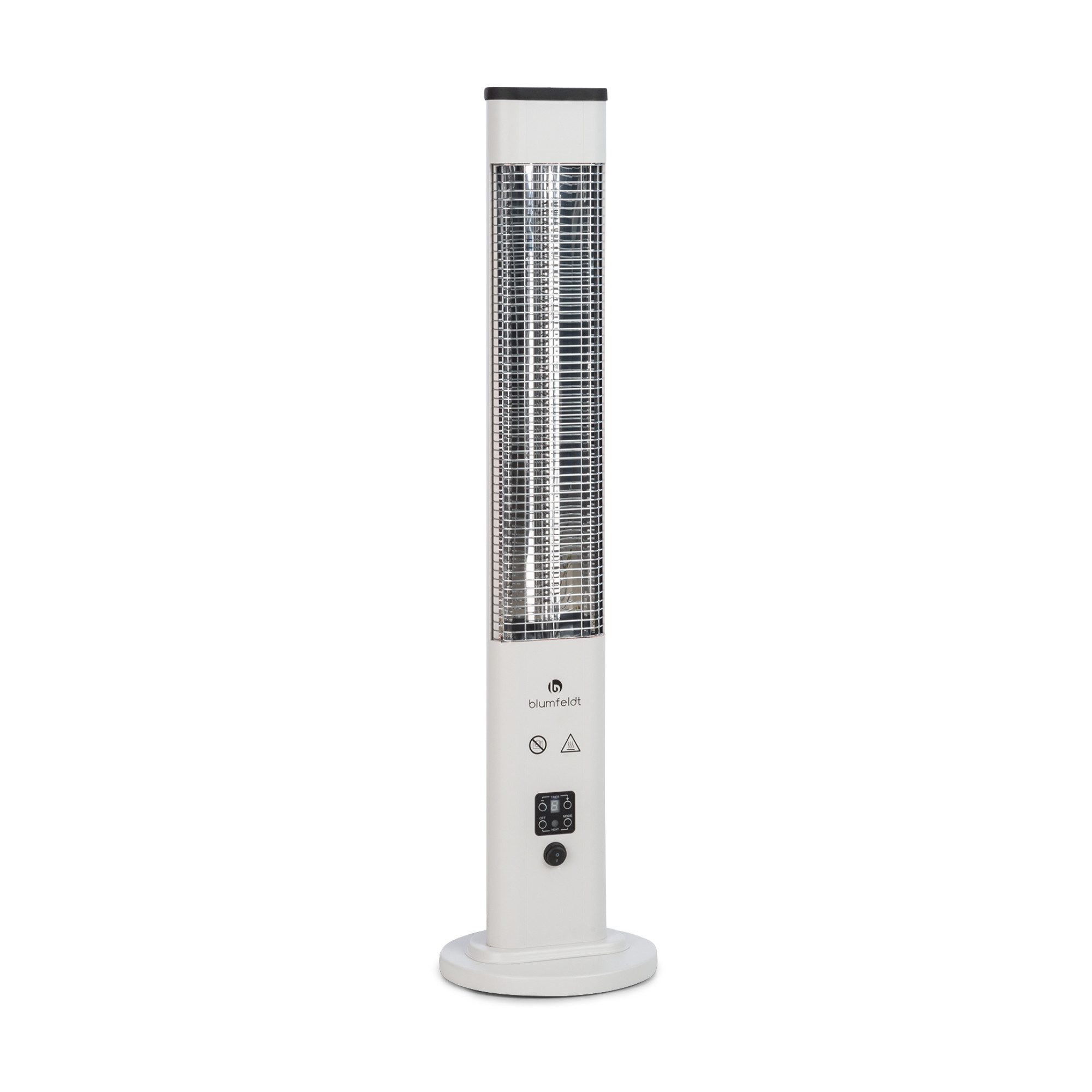 blumfeldt Terrassenstrahler Heat Guru Plus In&Out, Infrarot Heizstrahler Terrasse elektrisch Infrarotheizung Standgerät