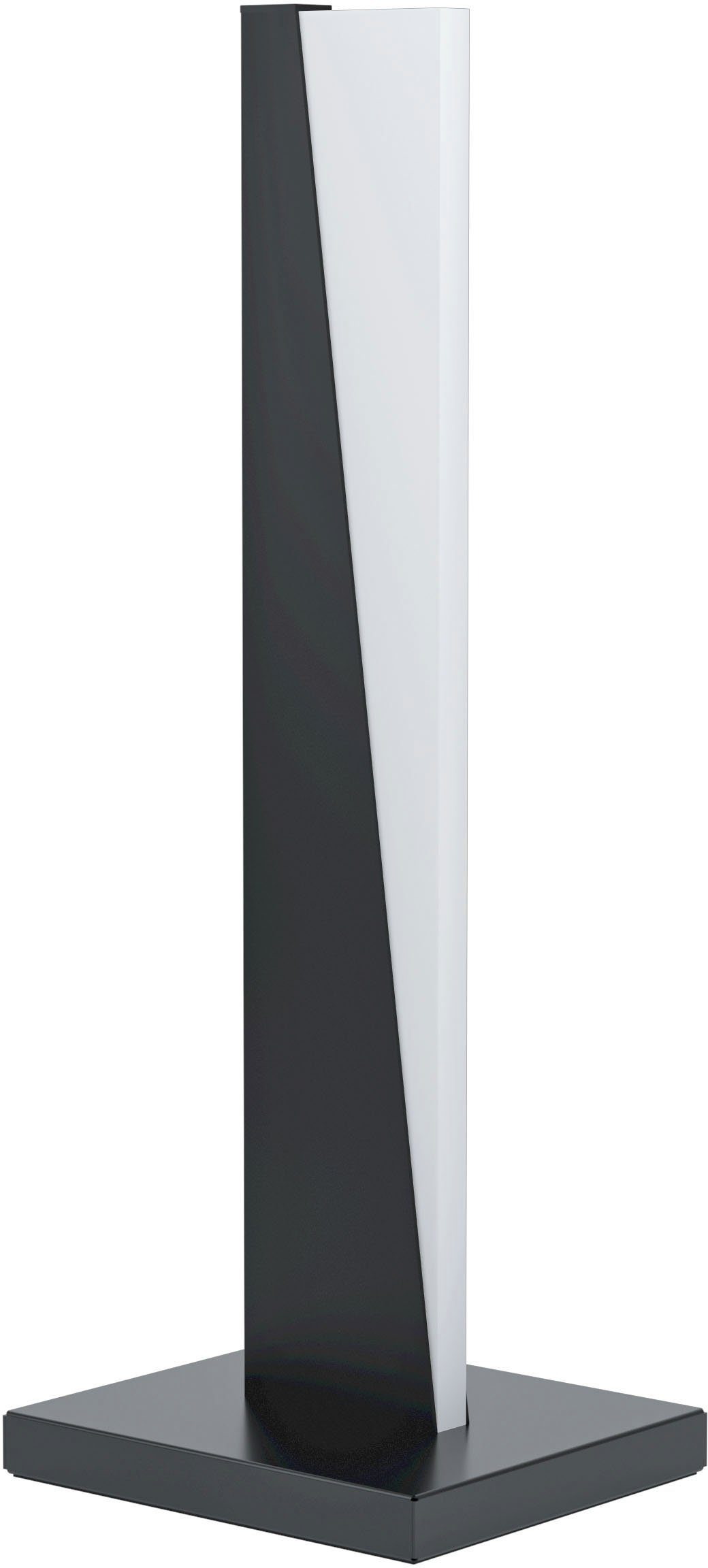 EGLO Tischleuchte ISIDRO, LED fest integriert, Warmweiß, Tischleuchte in schwarz aus Alu, Stahl - 9W - Warmweiß | Tischlampen
