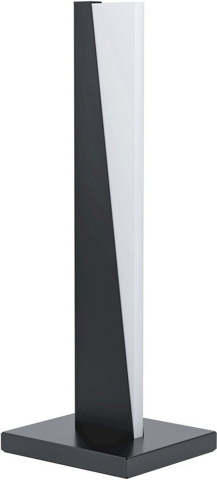 EGLO Tischleuchte ISIDRO, LED fest integriert, Warmweiß, Tischleuchte in  schwarz aus Alu, Stahl - 9W - Warmweiß