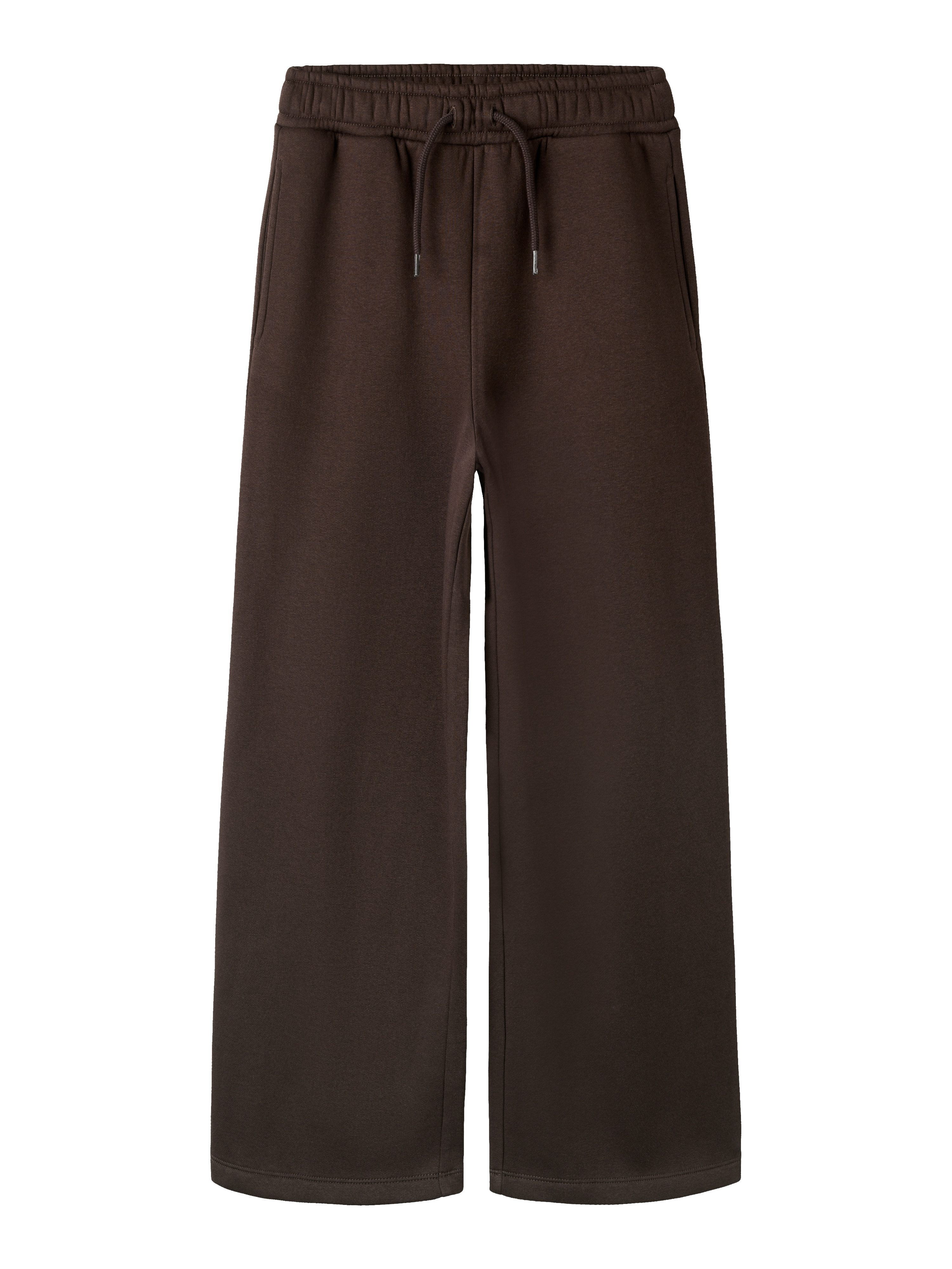 Name It Sweathose NKMNASIR WIDE SWE PANT BRU NOOS Baumwollmischung, wide fit – Bild 4 von 5