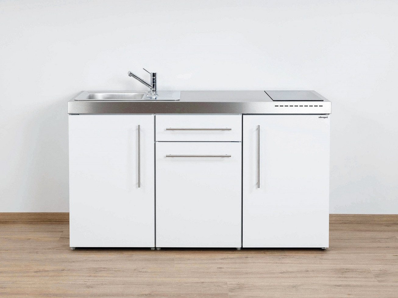 Stengel Küchenzeile MP 150, Miniküche Premiumline, 150 cm, Weiß