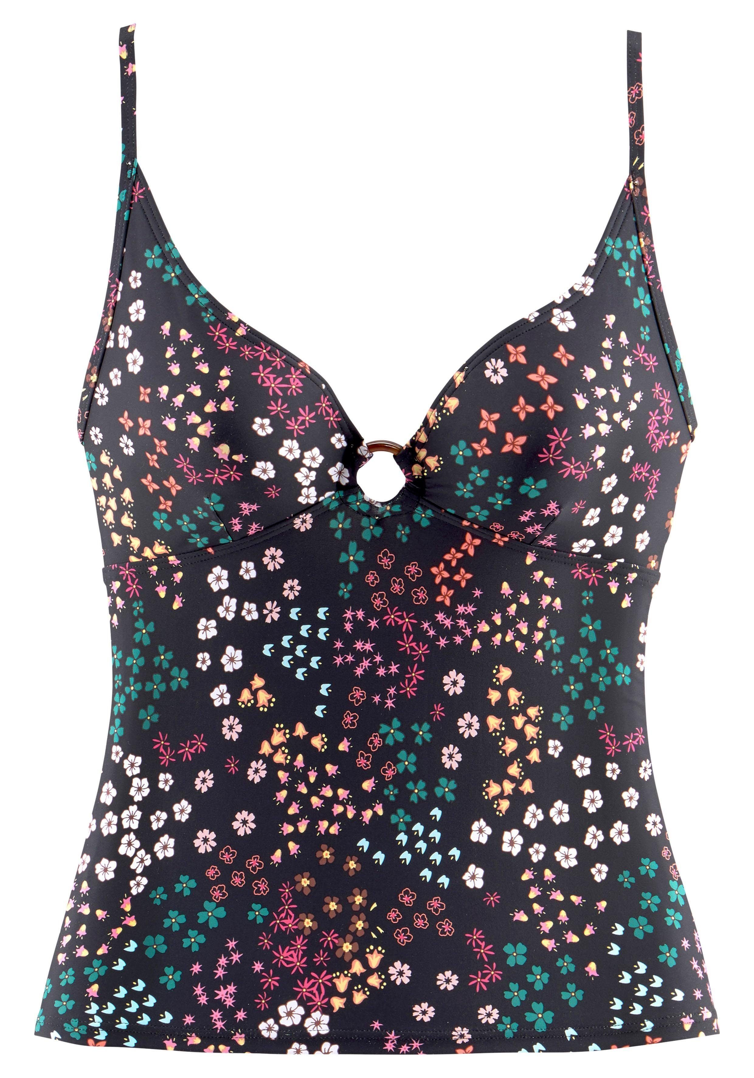 s.Oliver Tankini-Top Milly, mit Zierring in Horn-Optik günstig online kaufen