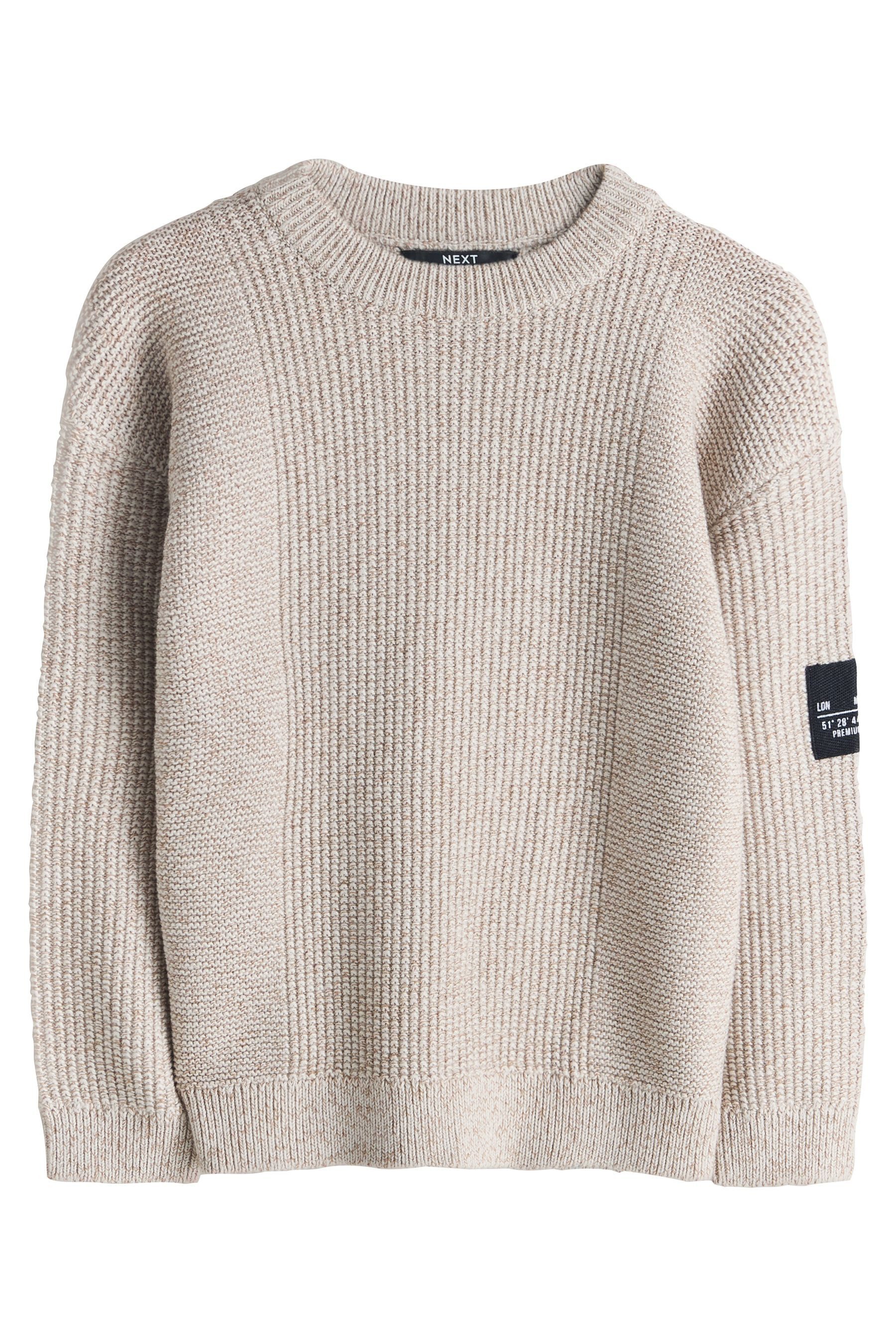 Next Rundhalspullover Utility-Strickpullover mit Rundhalsausschnitt (1-tlg)