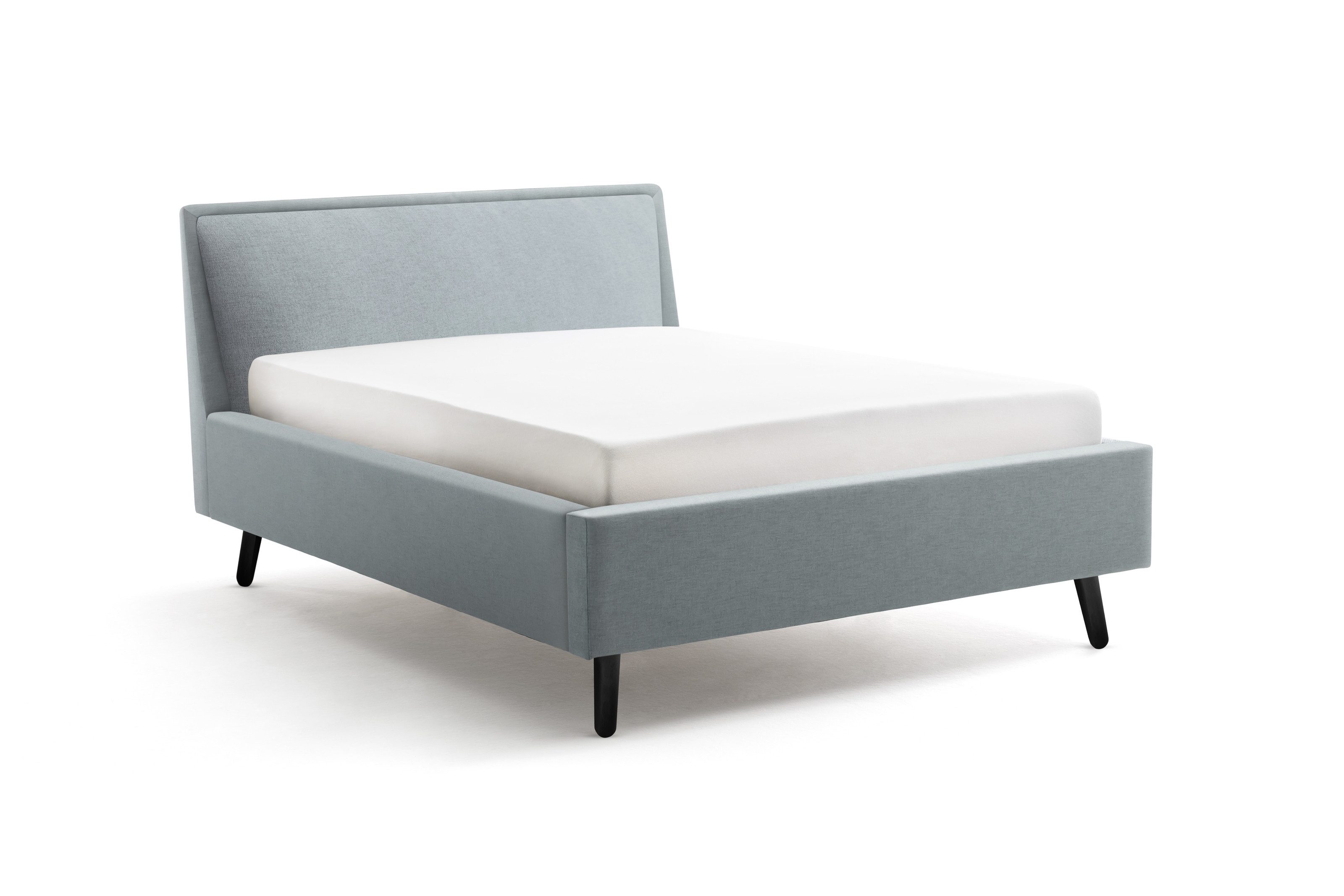 freiraum Polsterbett Frieda, Liegefläche 140x200 cm, Eisblau, Stellmaß: 156x105x224cm (BxHxT)