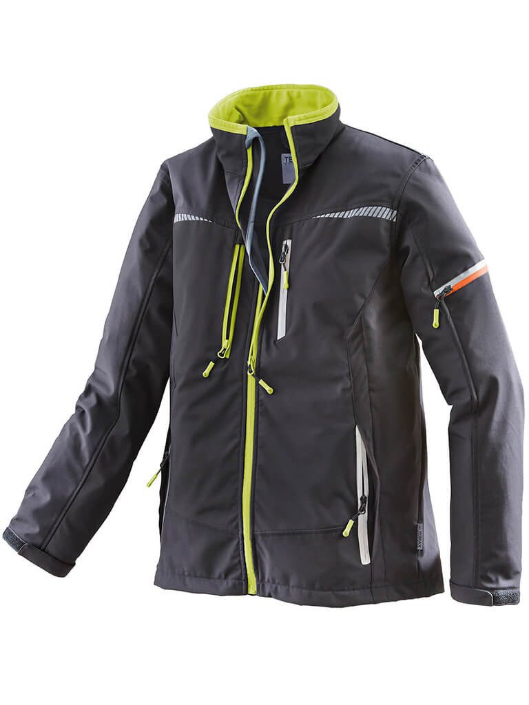 Terrax Workwear Arbeitsjacke Herren Berufsjacke Softshelljacke zweifarbig mit vielen Taschen
