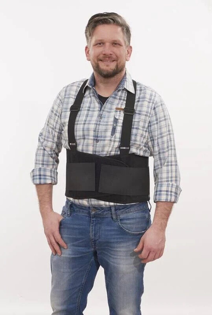 Westfalia Werkzeug Rückenstabilisator Rückenstützgurt Rückenbandage Rückenstabilisator verstellbar, Komplett verstellbar