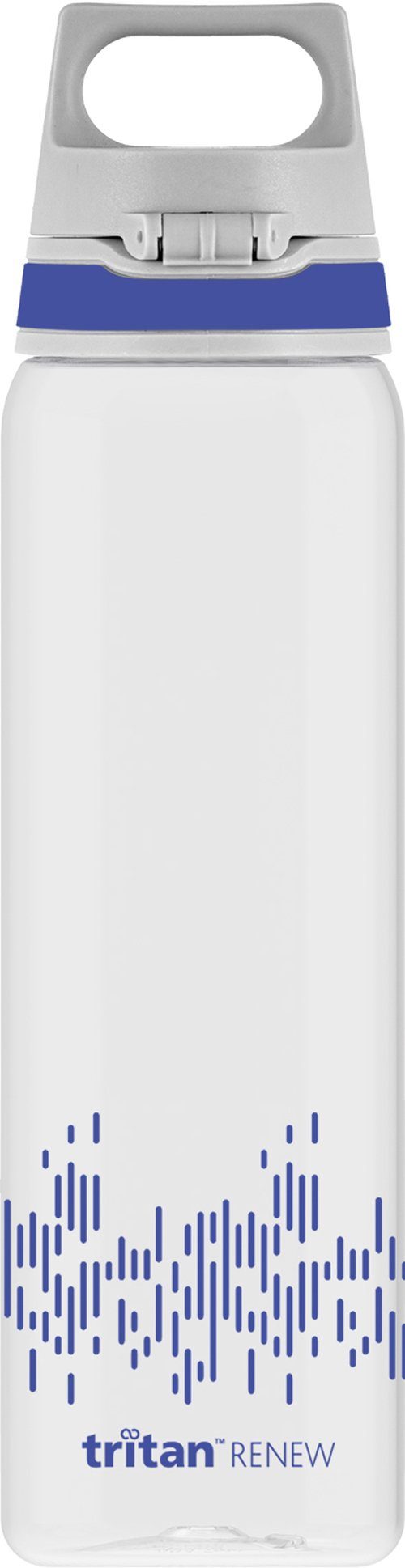 Sigg Trinkflasche stylische Sportflasche mit Einhandverschluss, SIGG Trinkflasche 'Total Clear One MyPlanet' - 0,75 L