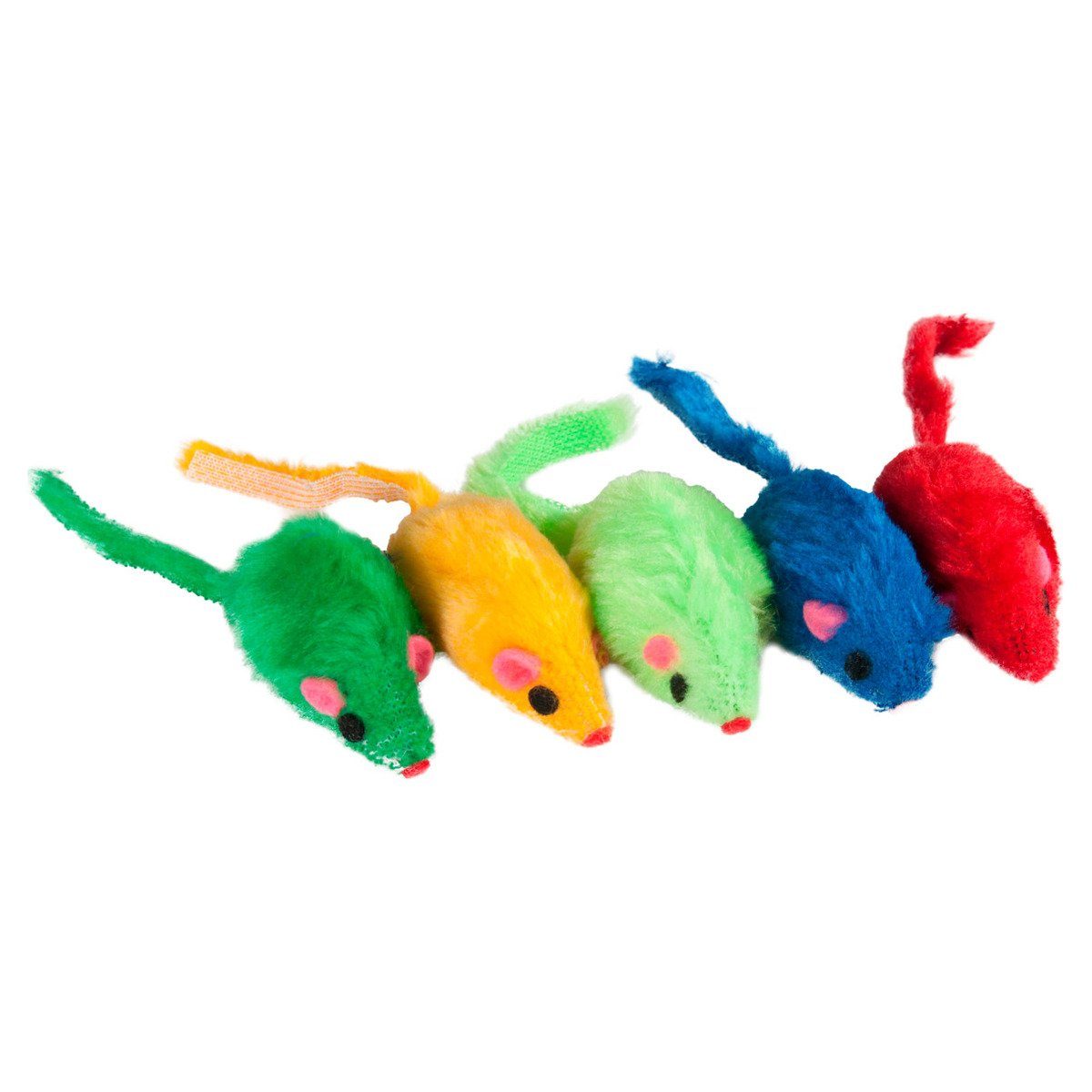 Tierkuscheltier Bunte Plüschmäuse