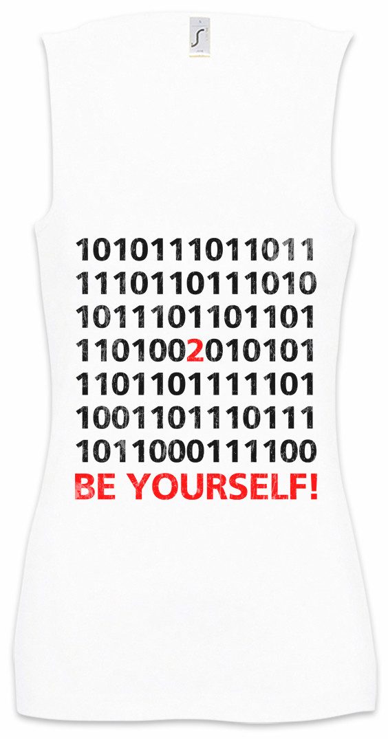 Tanktop Be Yourself Binary Ärmelloses Damen T-Shirt Code Binär Informatiker