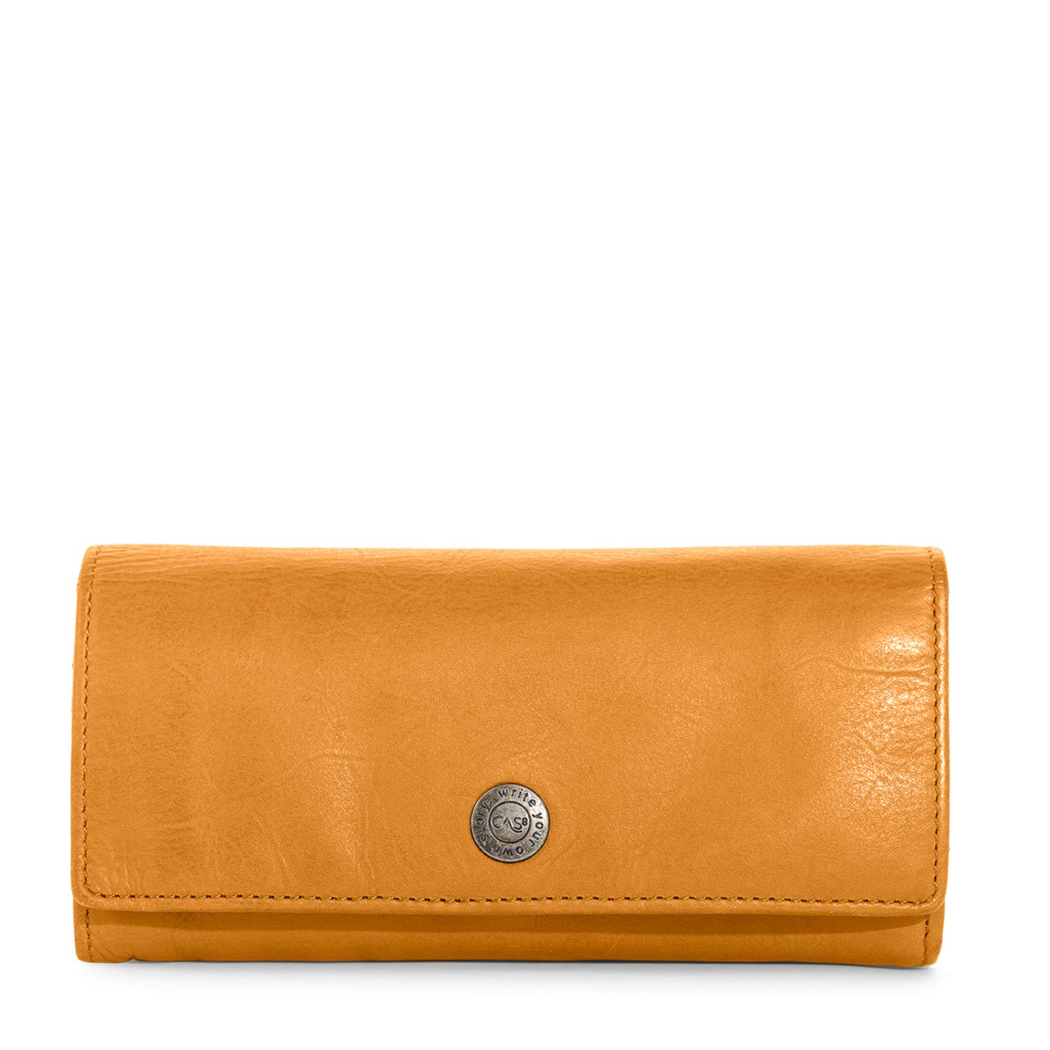 Cas8 Geldbörse Damen - Leder Portemonnaie, RFID Schutz, Portmonee für den Alltag