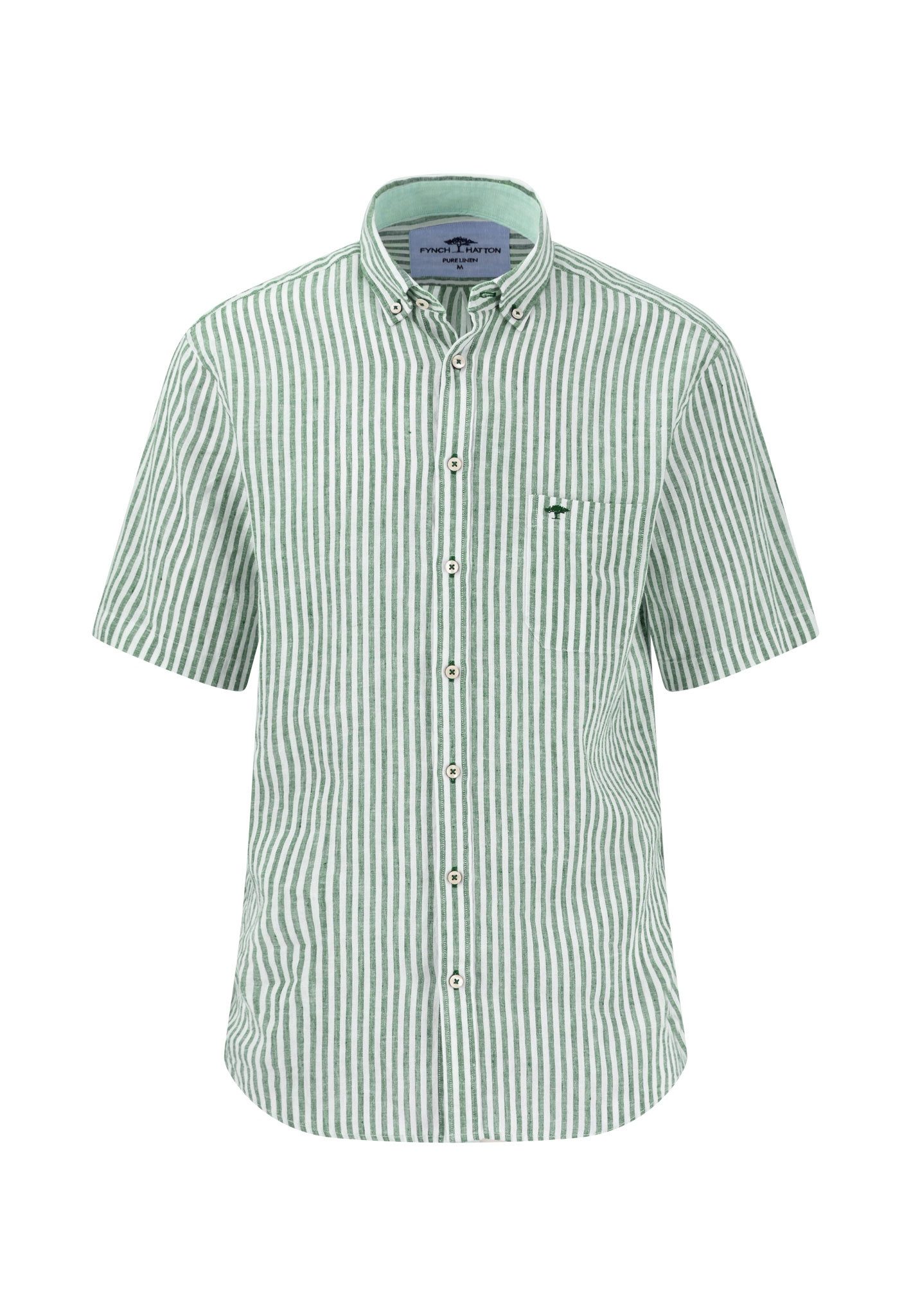 FYNCH-HATTON Businesshemd Classic Linen Stripes, B.D., 1/2