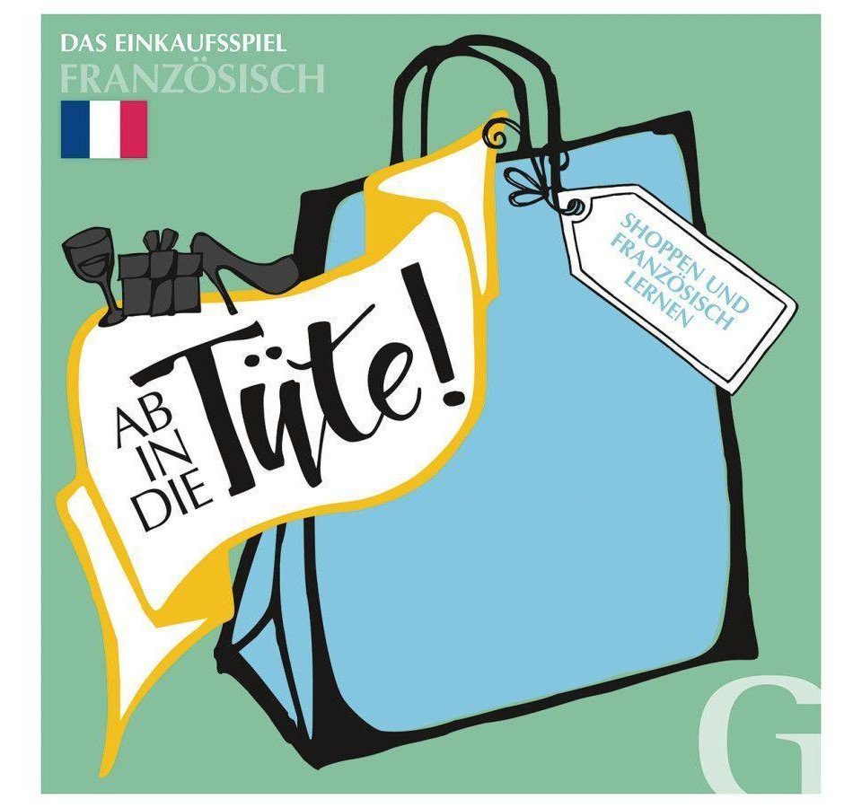 Hueber Verlag Lernspielzeug Ab in die Tüte! Shoppen und Französisch lernen (Spiel)