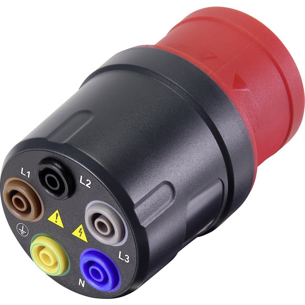 VOLTCRAFT CEE-Stecker VOLTCRAFT VMA-3L 16 Messadapter CEE-Stecker 16 A 5polig - Buchse 4 mm, (VMA-3L 16)