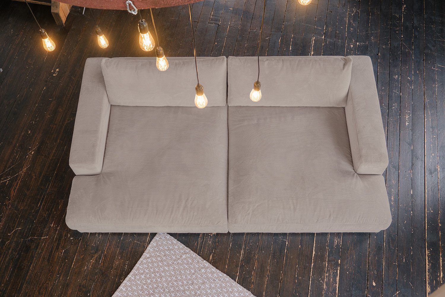 KAWOLA Big-Sofa MADELINE Riesen Cordsofa - Entspannung pur - Modernes Wohnen, XXL Couch mit Cord Bezug – Maximaler Komfort, Top Design – Bild 4 von 5