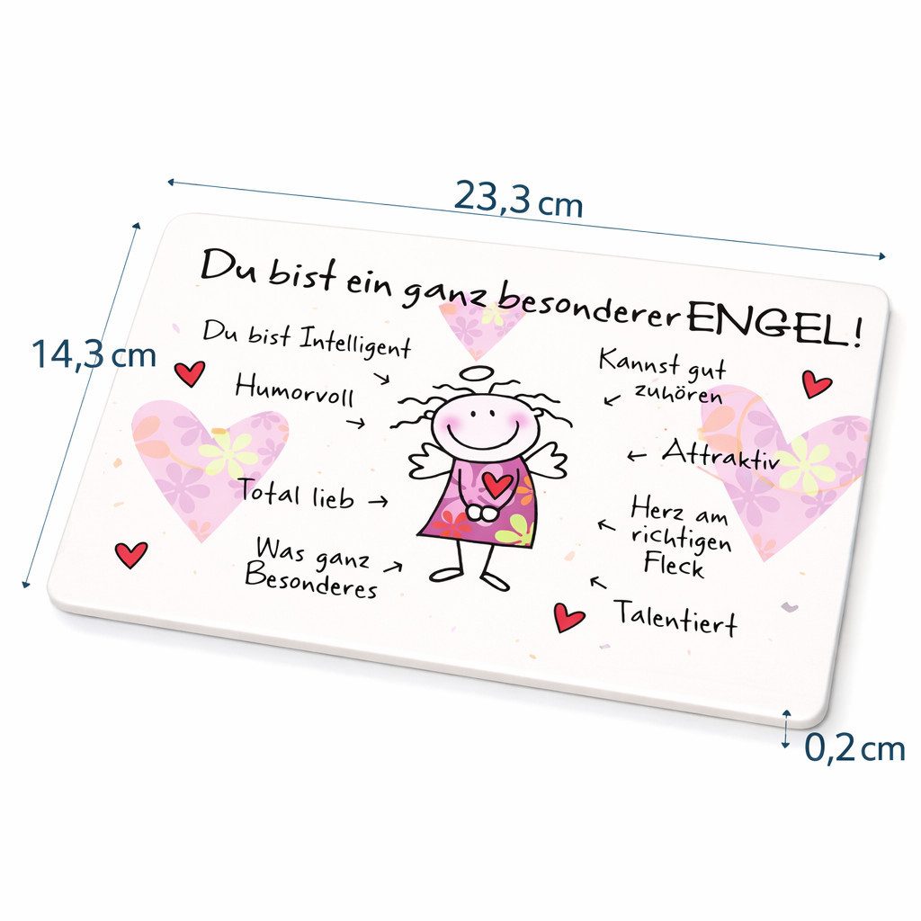 PPD Frühstücksbrett Frühstücksbrettchen aus Resopal - Besonderer Engel, Resopal