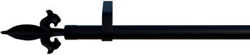 Gardinenstange Genua, indeko, Ø 16 mm, 1-läufig, Wunschmaßlänge, mit Bohren, verschraubt, Eisen
