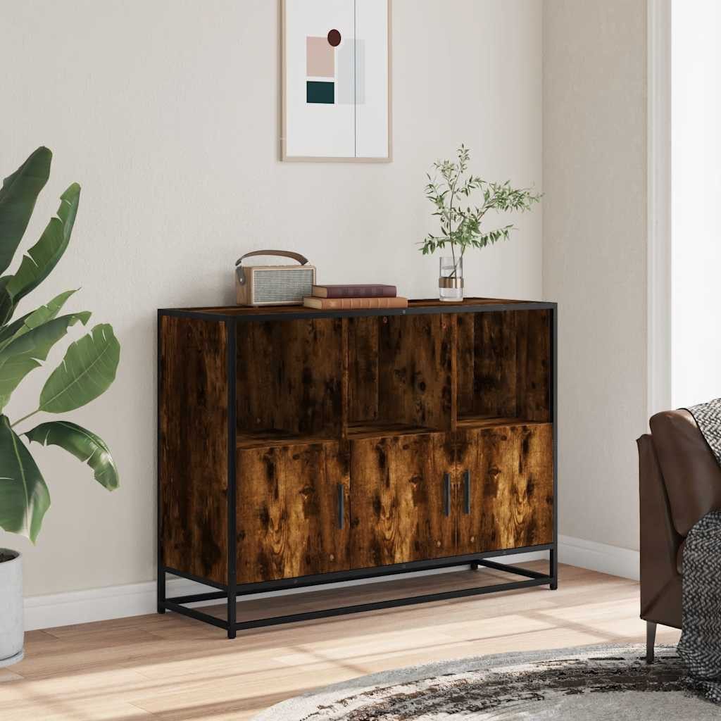 vidaXL Sideboard Sideboard Räuchereiche 100x35x76 cm günstig online kaufen