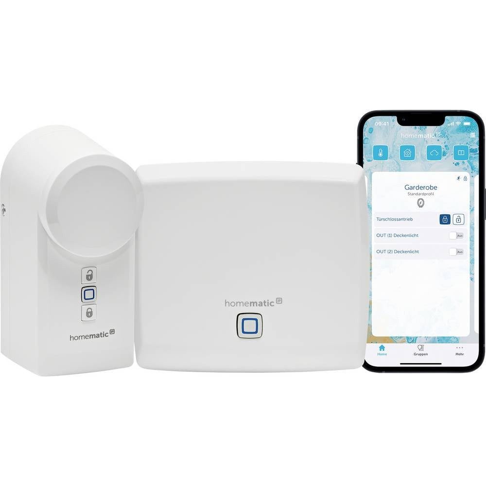 Homematic IP Funk Starter Set Mini Zutritt (Türschloss Smart-Home-Steuerelement