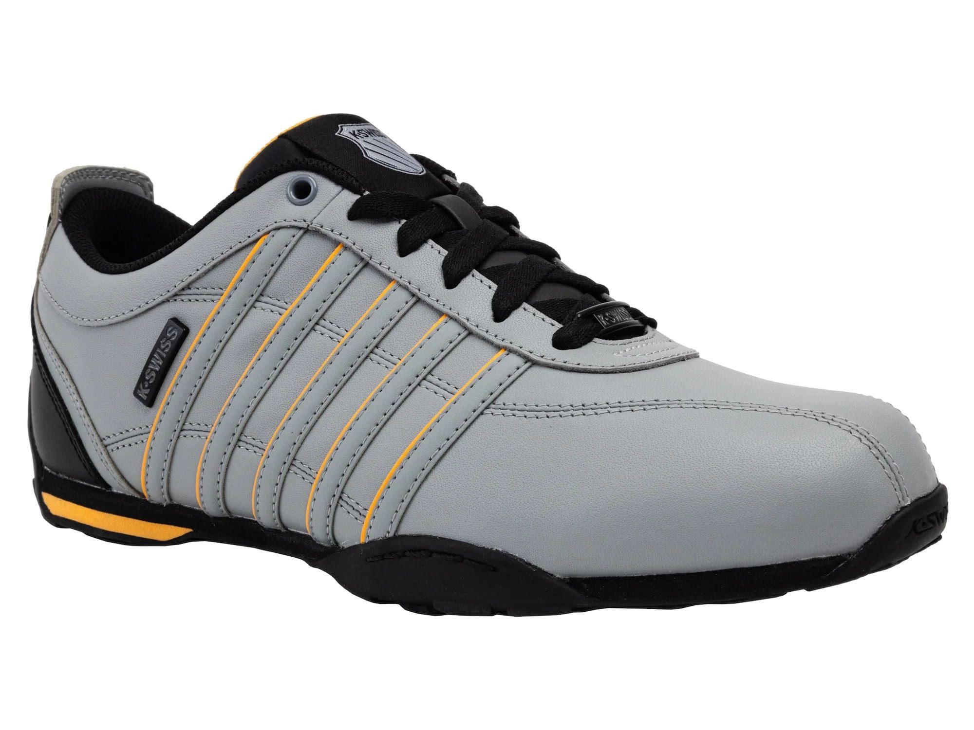 K-Swiss Arvee 1.5 Leder 2026 grau/schwarz/orange Herren Sneaker günstig online kaufen