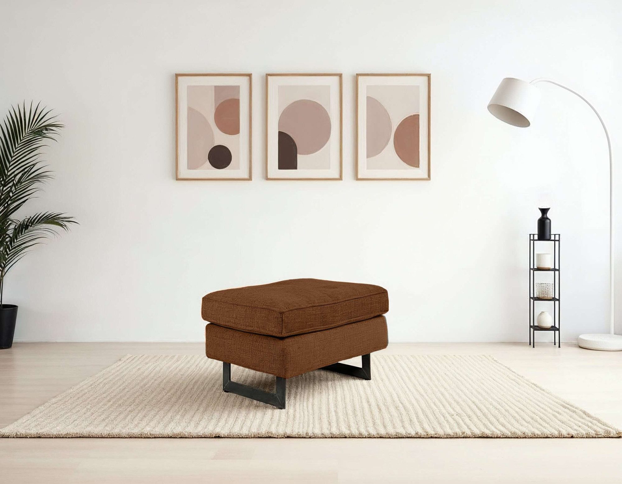 Places of Style Диван Pinto, mit Keder, Metallfüßen und auch in Cord Bezug erhältlich