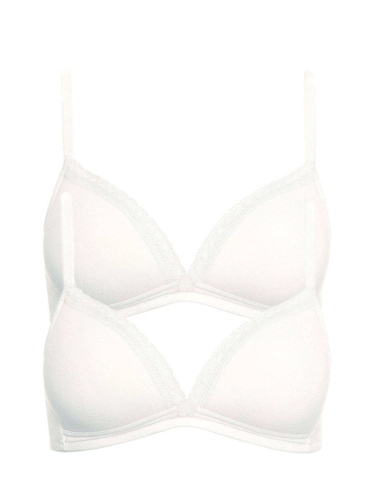 Schalen-BH 2er Pack Triangel BH ohne Bügel Ines