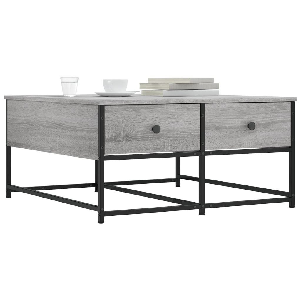 vidaXL Couchtisch Couchtisch Grau Sonoma 80x80x40 günstig online kaufen