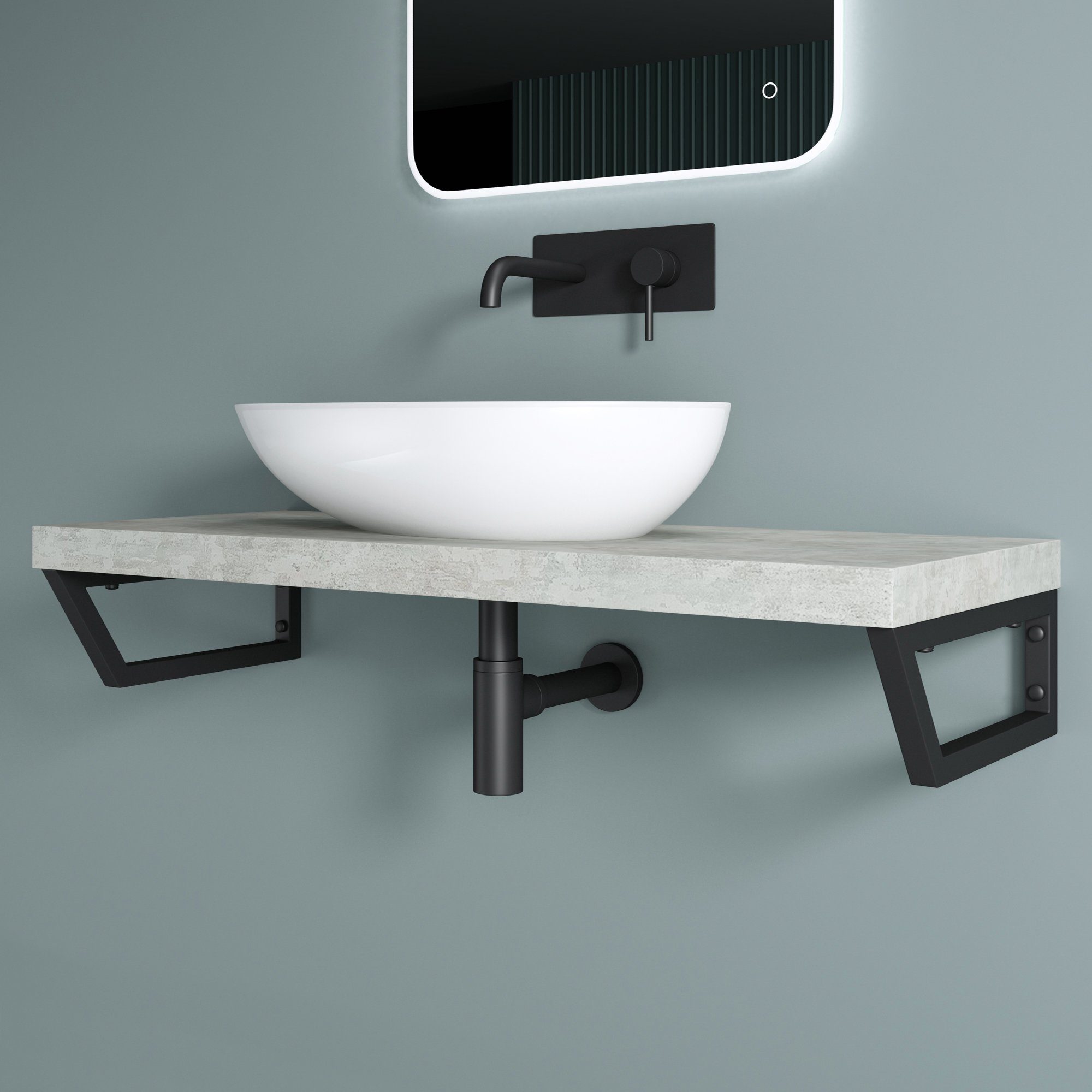 doporro Wandregalhalter Wandkonsole rostfreie Edelstahl Wandhalter Regalträ günstig online kaufen