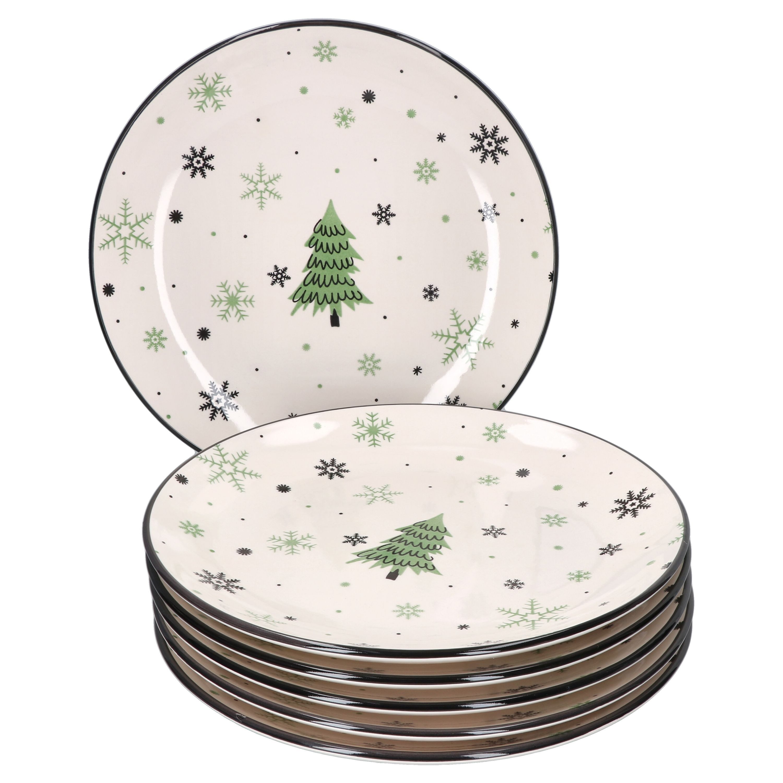 MamboCat Speiseteller 6er Set Weihnachtsbaum Speiseteller - 23105701