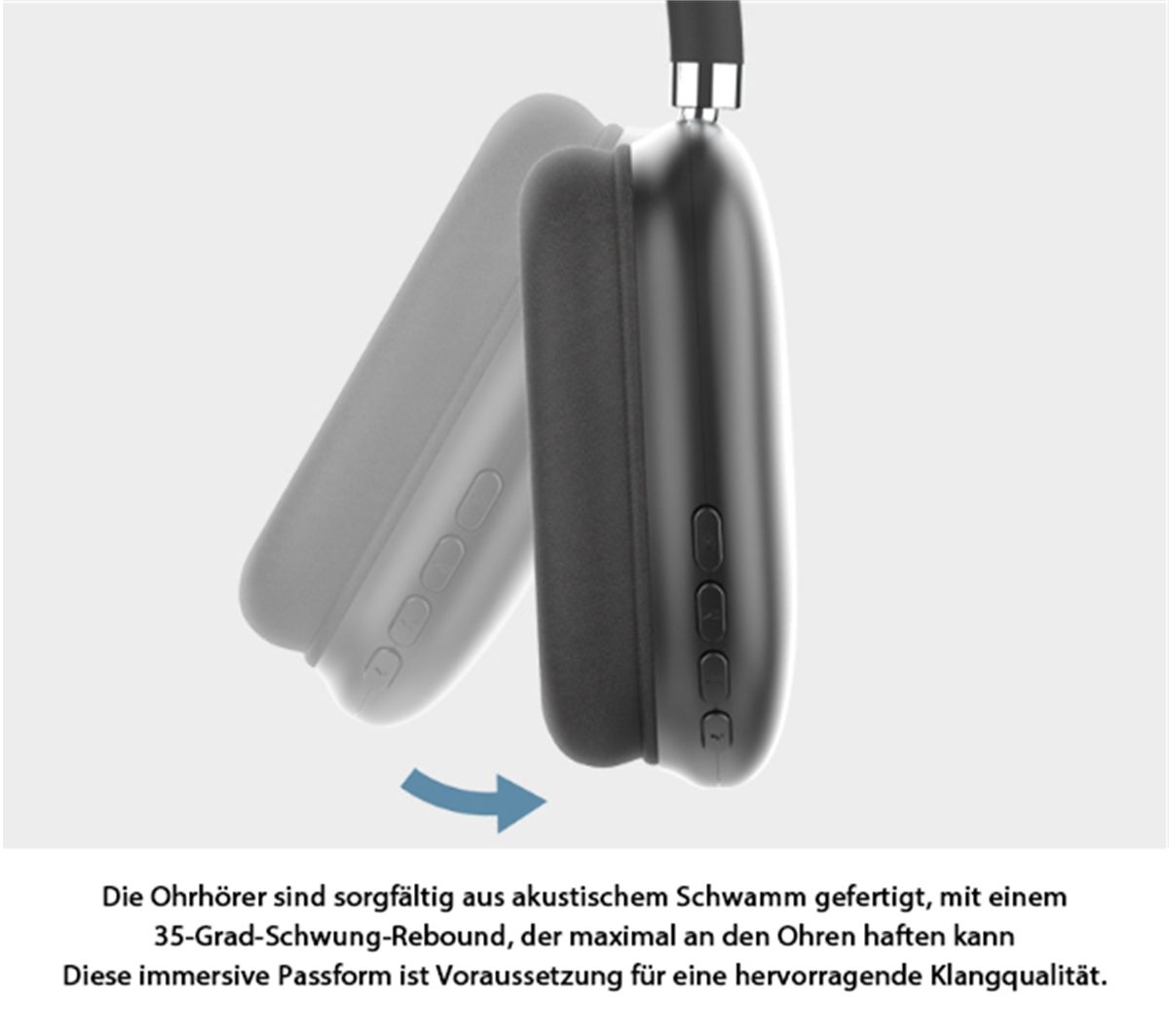 selected Mikrofon Weltraumgrau carefully Kopfhörer Stunden Gaming-Headset 12 Akkulaufzeit Bluetooth-Headset, mit