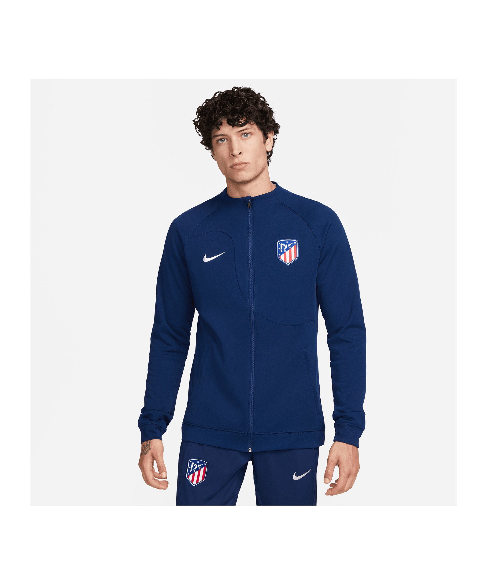 Nike Sweatjacke Atletico Madrid Jacke blaurotweiss