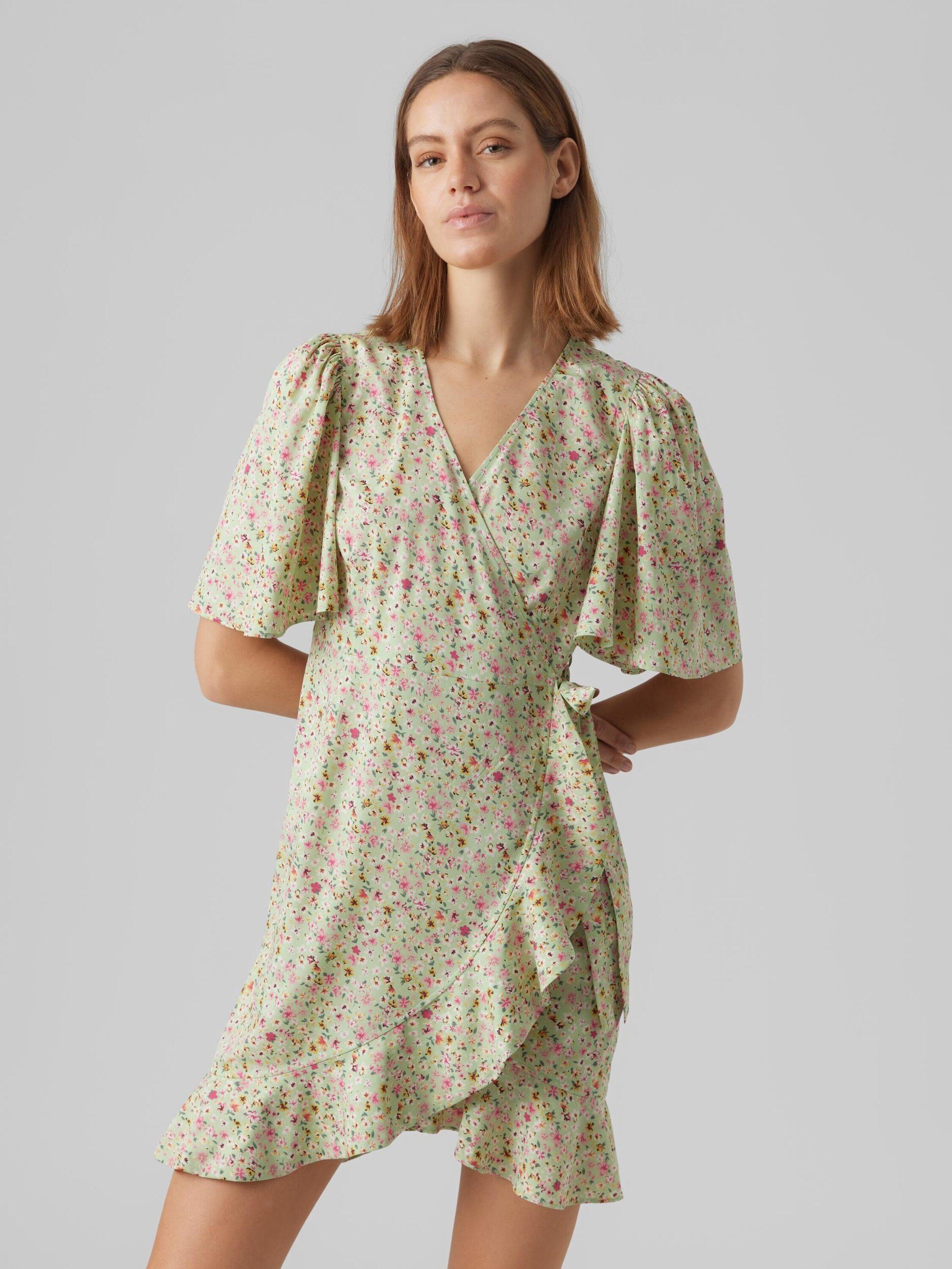 Vero Moda Midikleid Emma (1-tlg) Wickel-Design günstig online kaufen