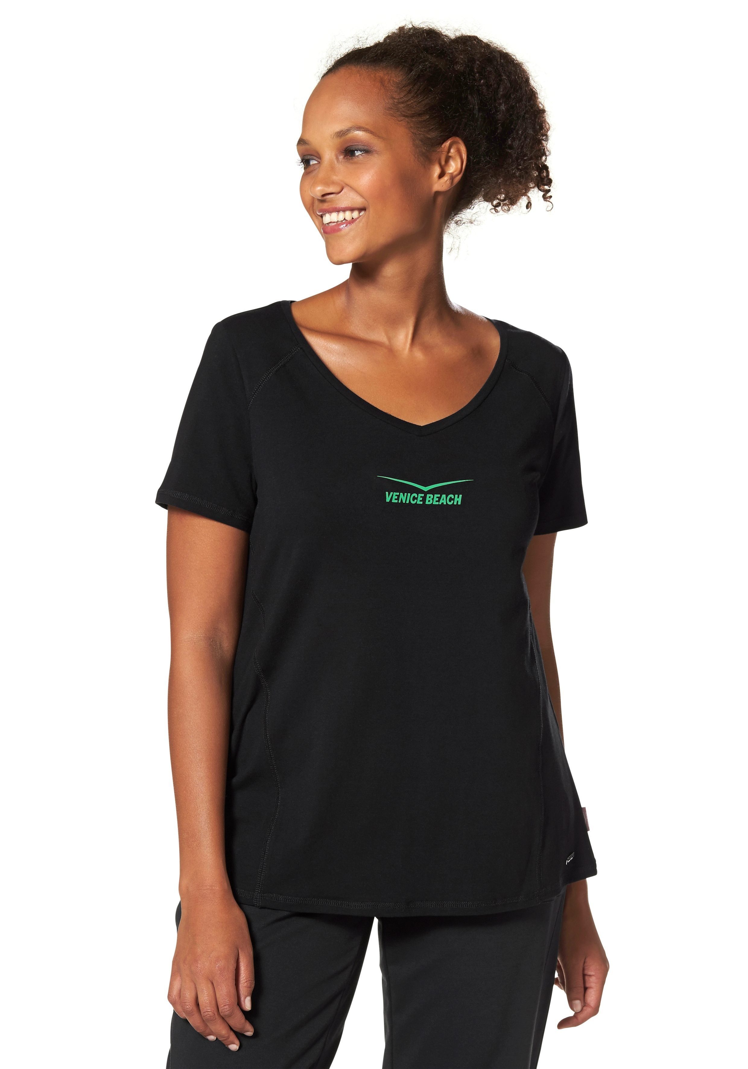 Venice Beach T-Shirt Große Größen schwarz