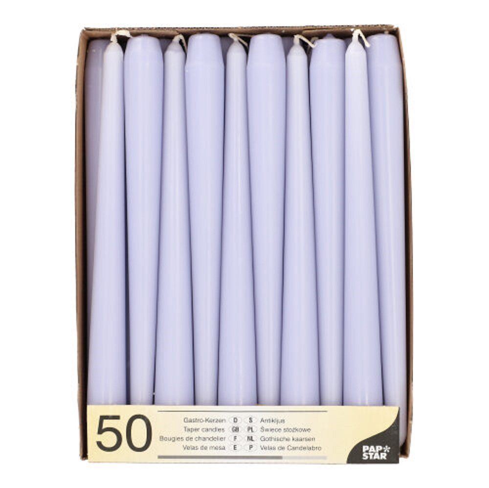 PAPSTAR GmbH Spitzkerze 50 Leuchterkerzen Ø 2,2 cm · 25 cm günstig online kaufen