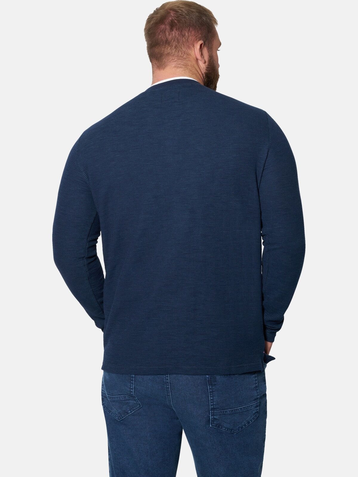 Jan Vanderstorm Sweatshirt AKKA mit moderner Knopfleiste