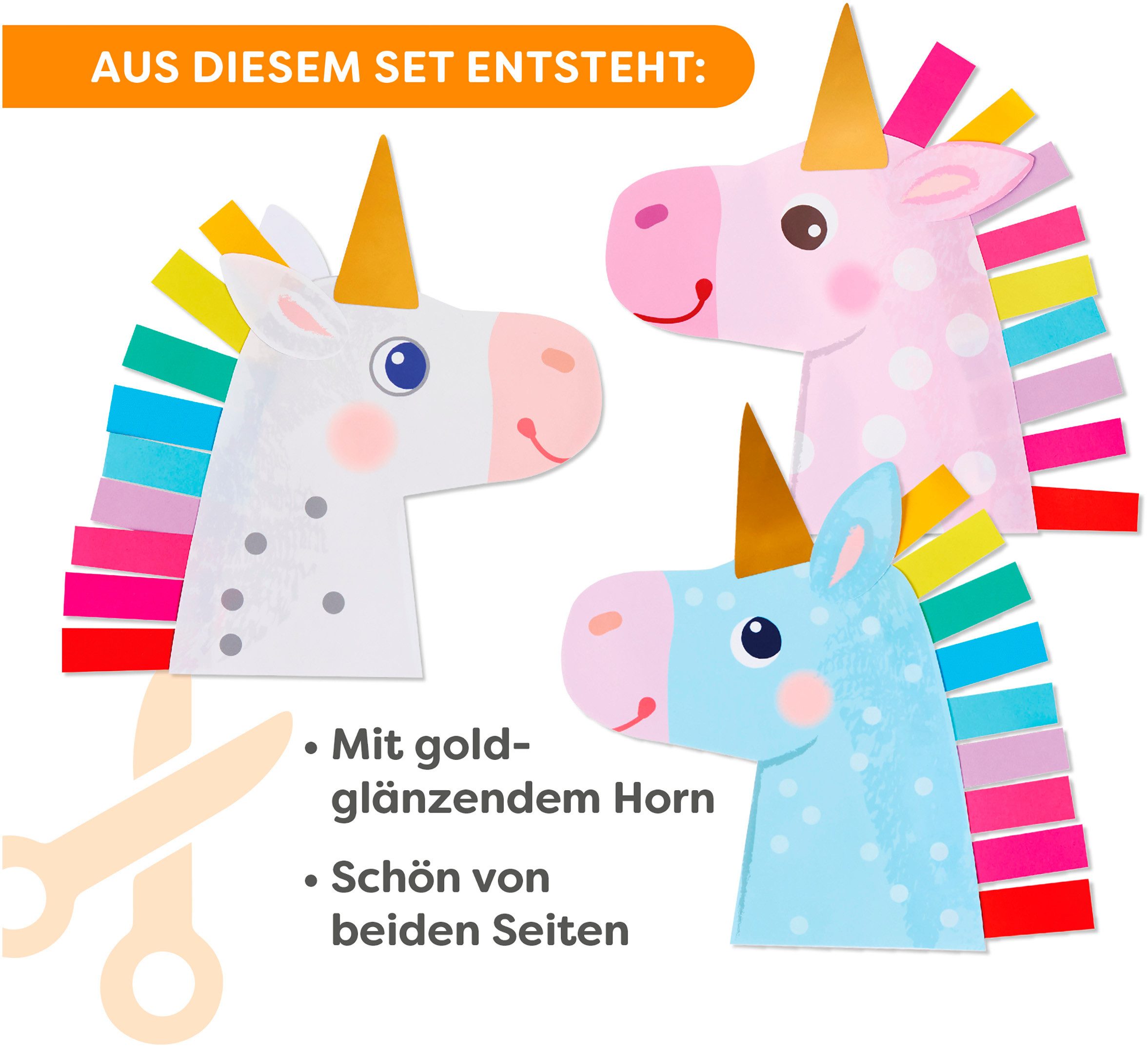 Haba Kreativset 2er Bastelsets Erstes Basteln Einhörner