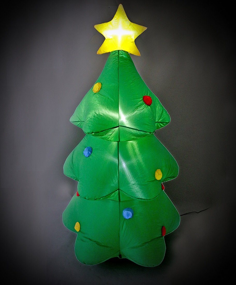 mit Bubble-Store Gebläse Weihnachtsfigur Weihnachtsbeleuchtung, aufblasbar Weihnachtsbaum und LED-B