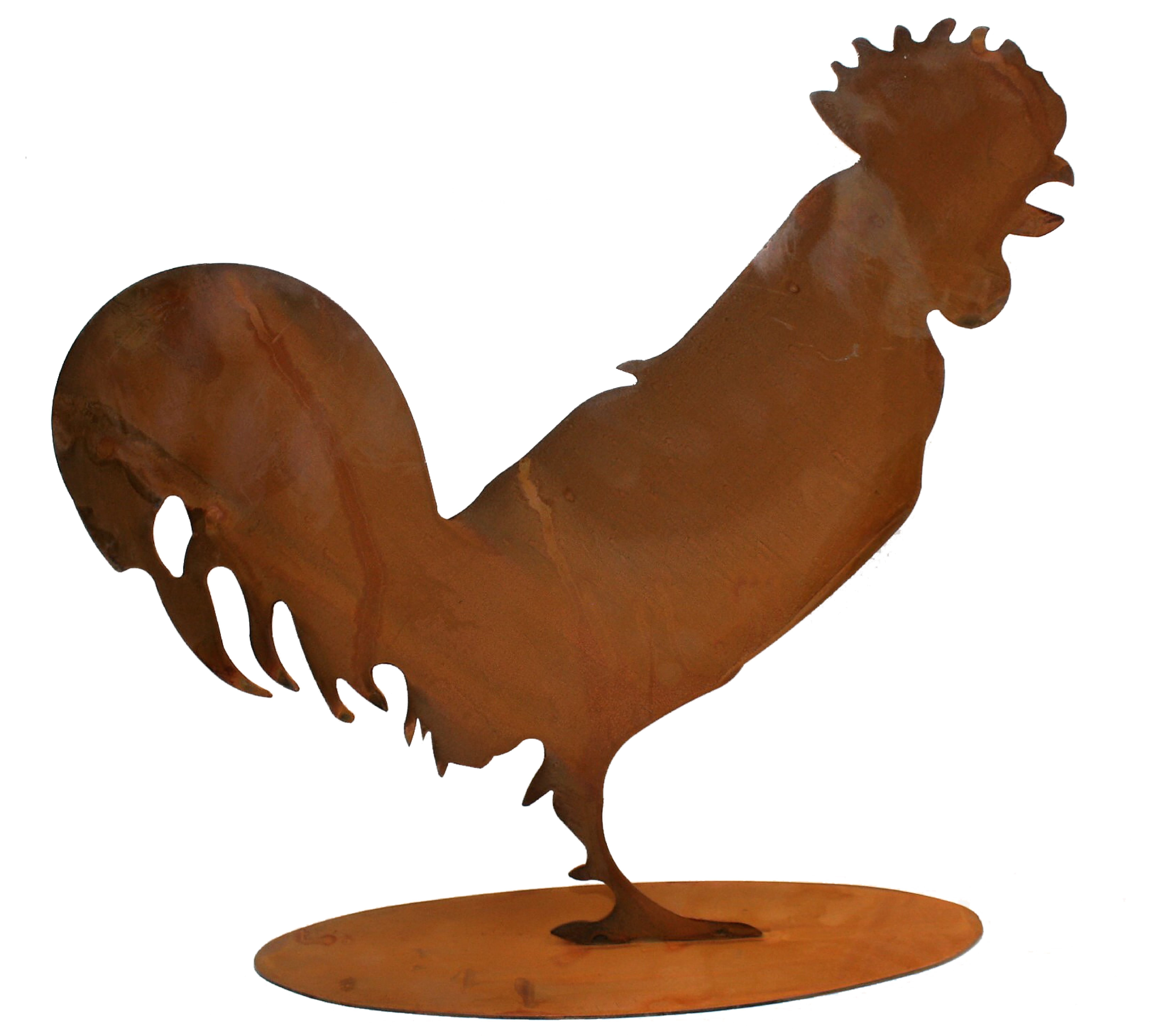 Rostikal Gartenfigur Gartendeko Rost Hahn und günstig online kaufen