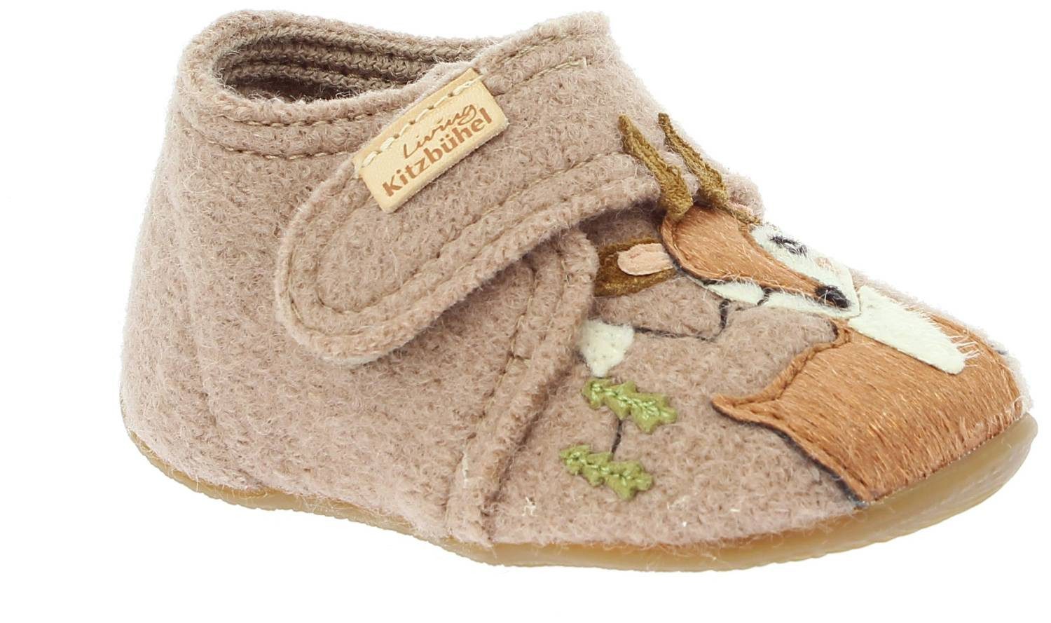 Living Kitzbühel Living Kitzbühel Babyklettschuh Rehkitz Timeless Taupe Slipper